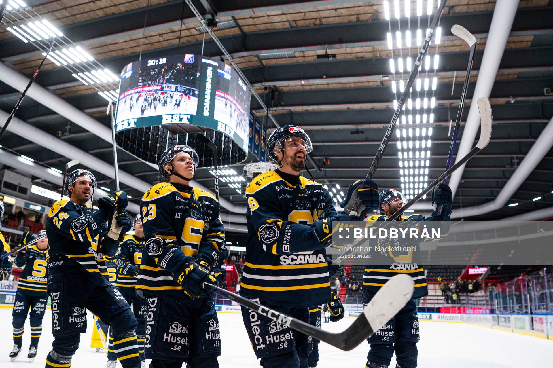 Södertäljes Linus Videll, Albert Sjöberg och Jacob