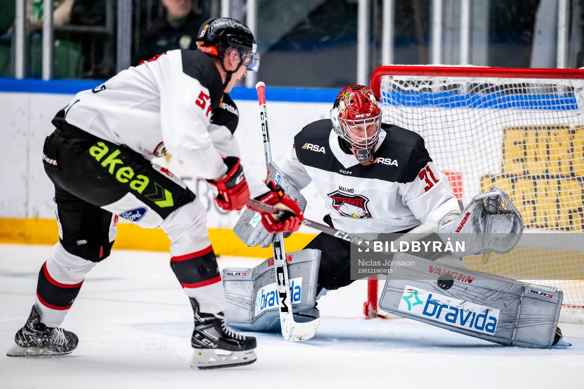 Malmö Redhawks målvakt Brandon Maxwell