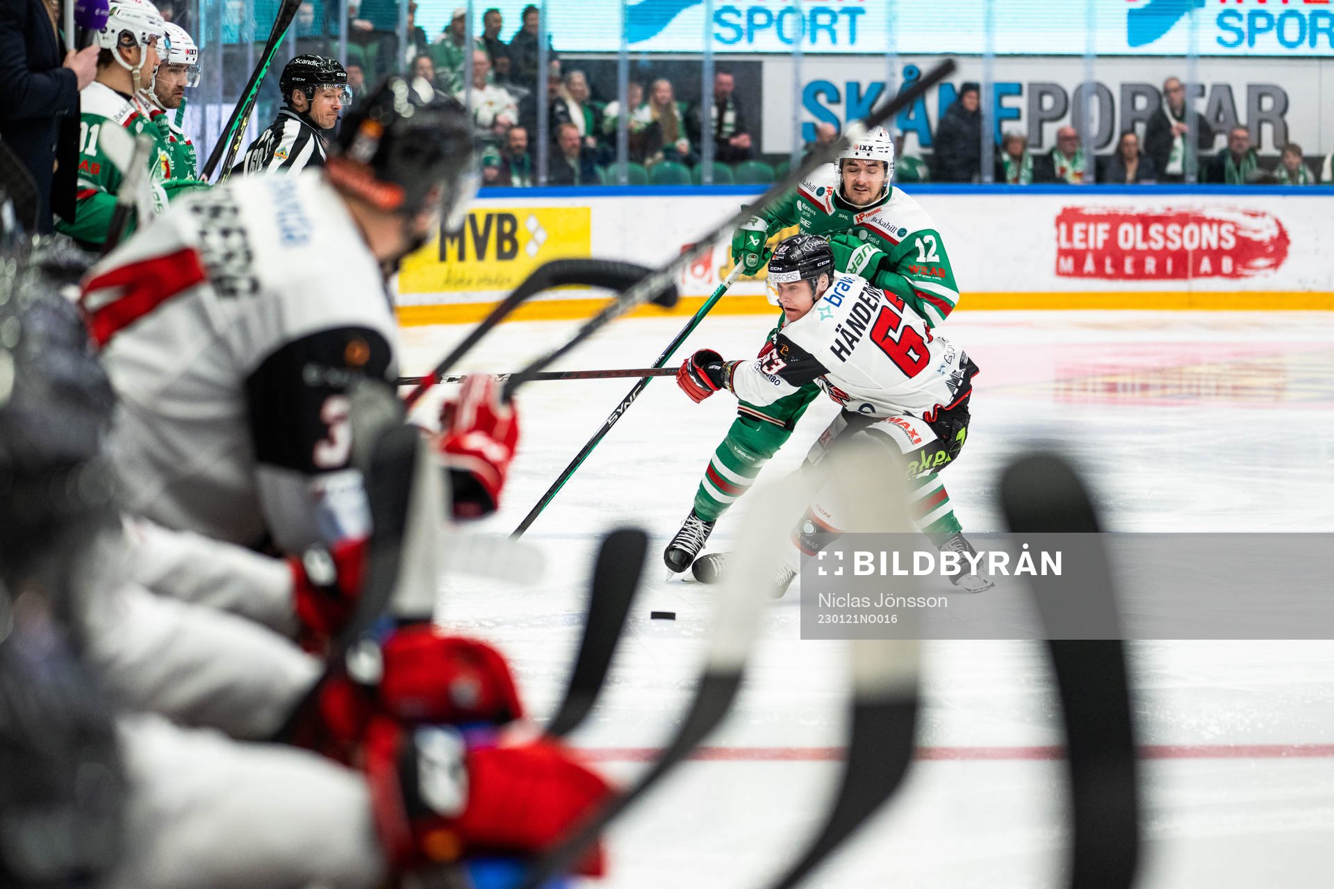 Rögles Brady Ferguson och Malmö Redhawks Fredrik