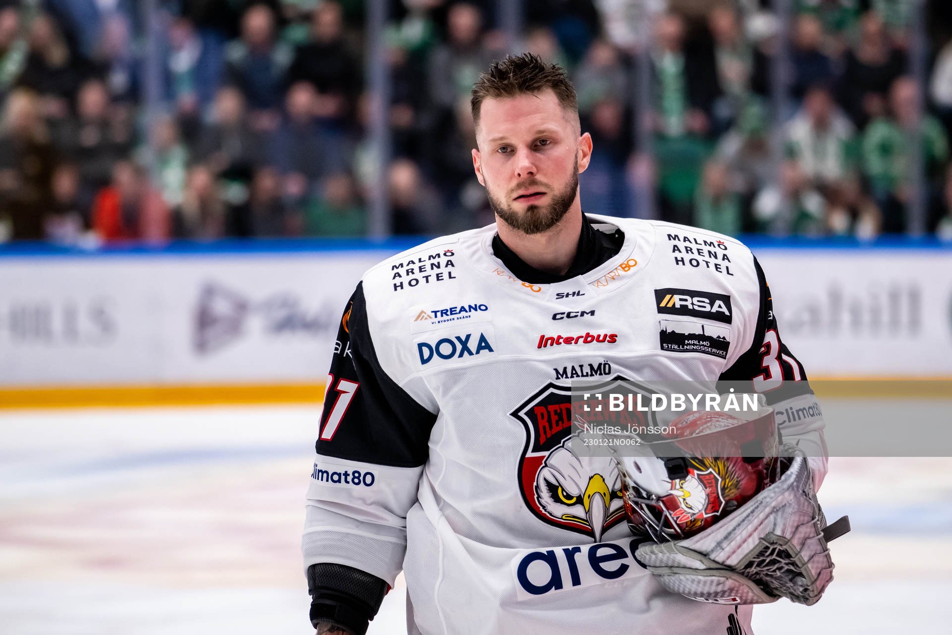 Malmö Redhawks målvakt Brandon Maxwell