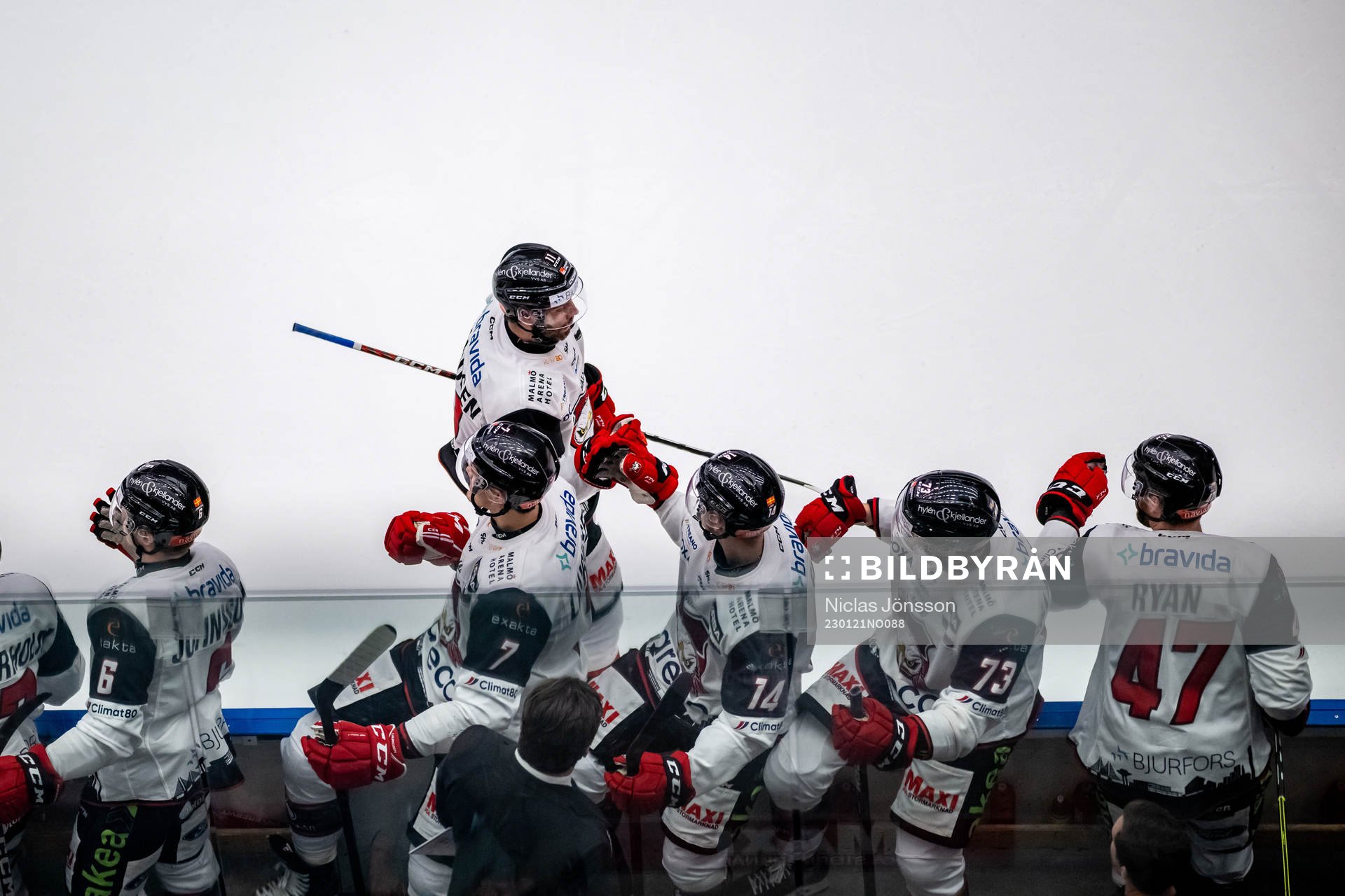 Malmö Redhawks Markus Lauridsen jublar