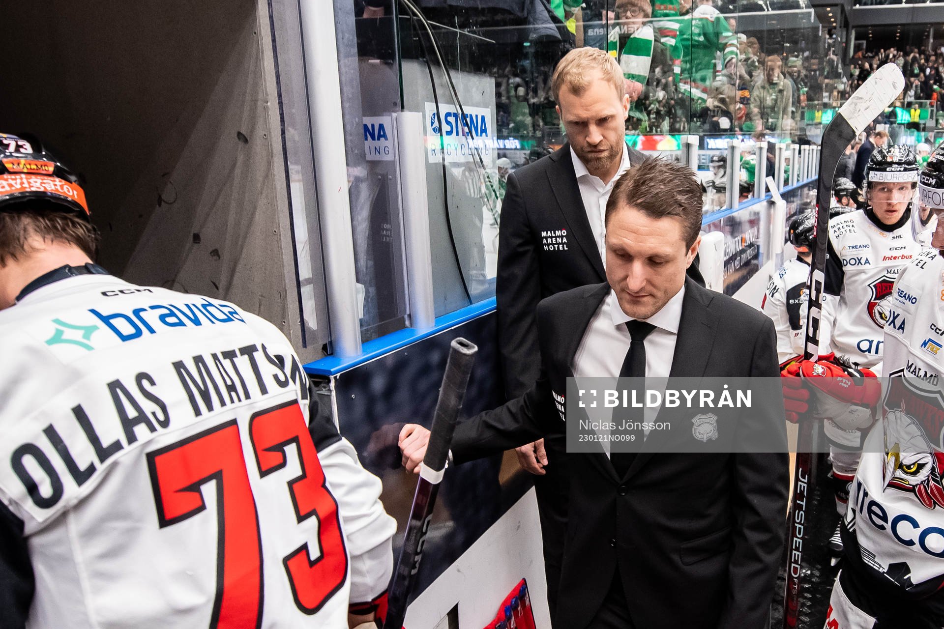 Malmö Redhawks tränare Tomas Kollar  deppar