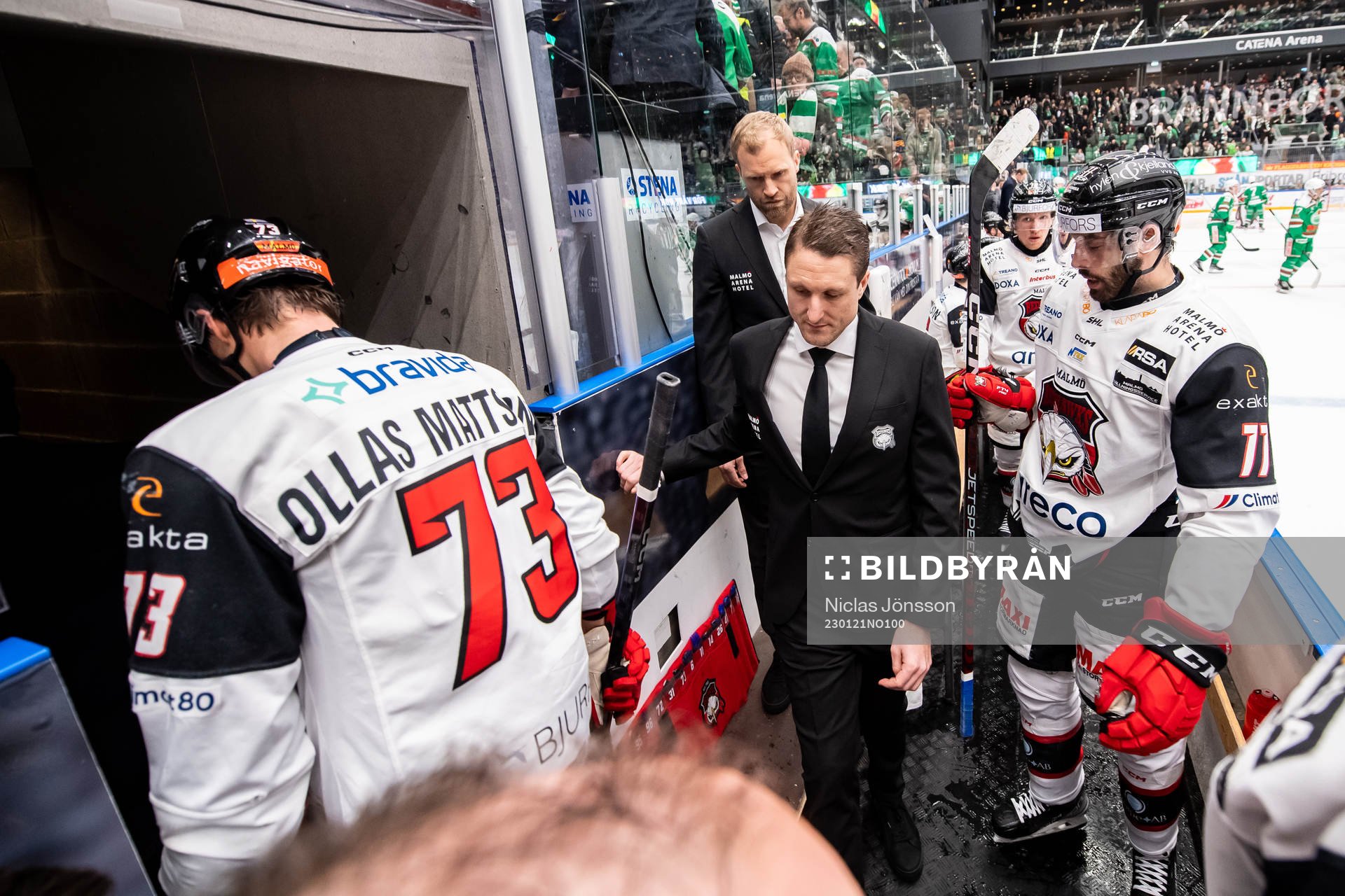 Malmö Redhawks tränare Tomas Kollar  deppar