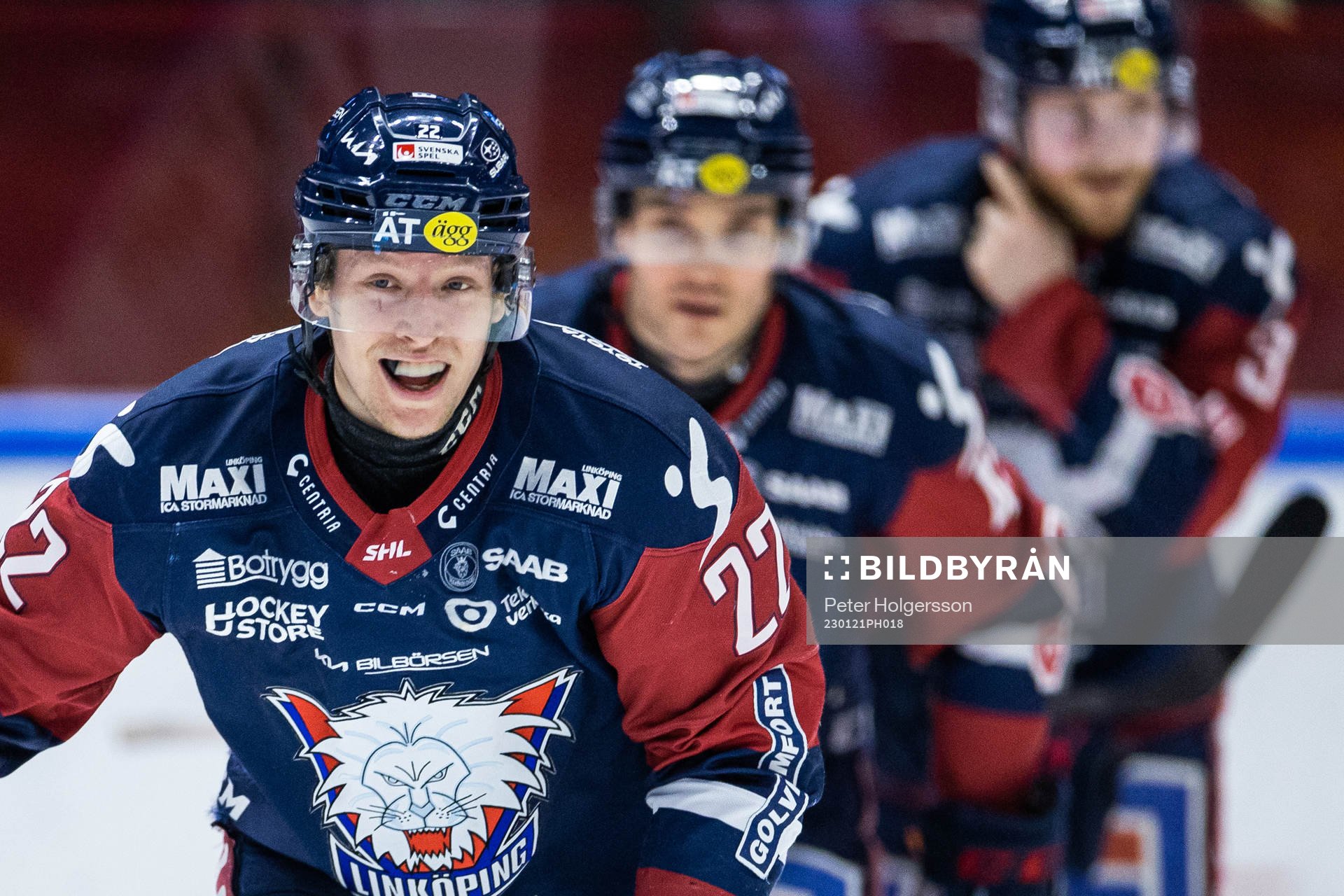Linköpings Vilmos Gallo jublar