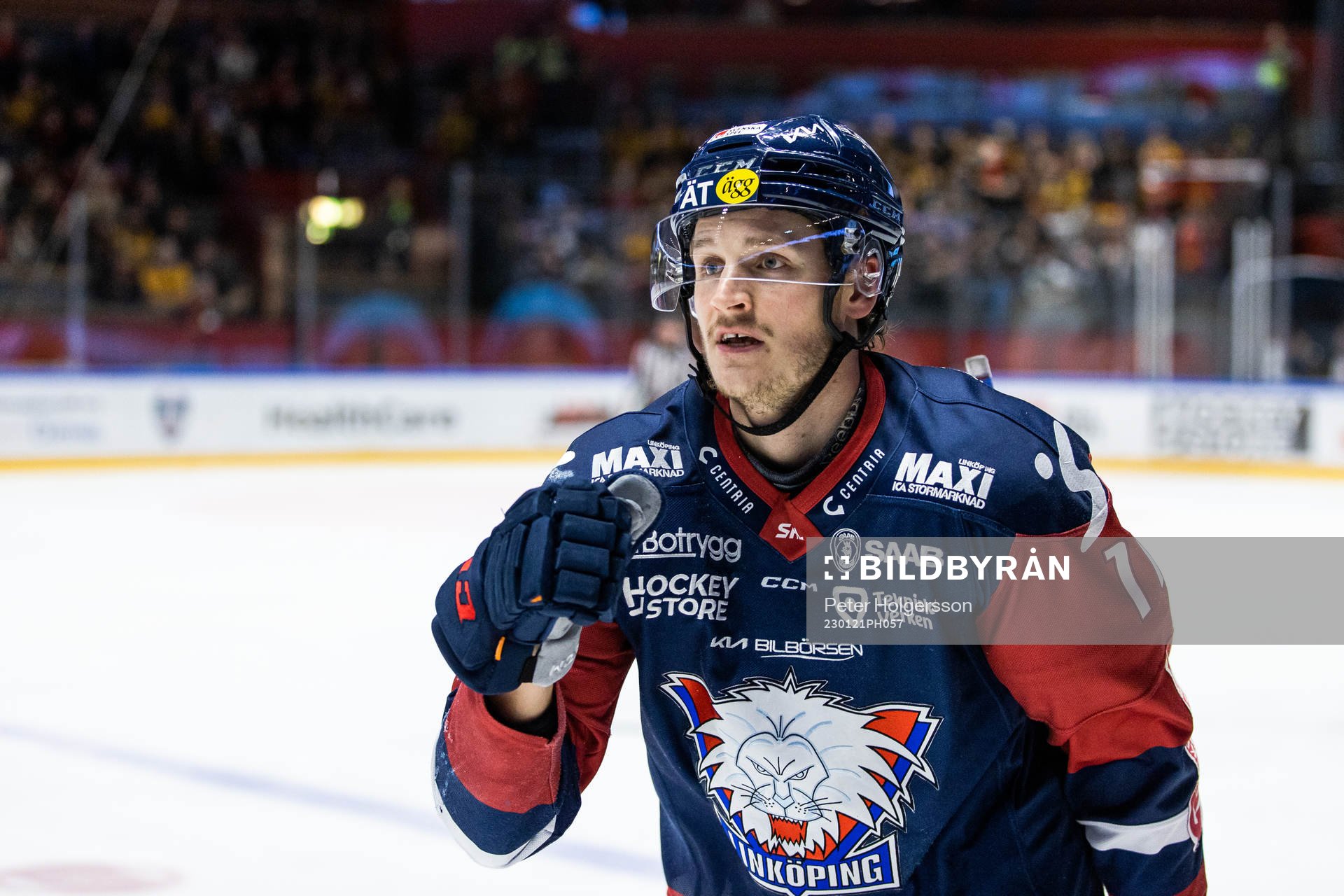 Linköpings Henrik Törnqvist jublar