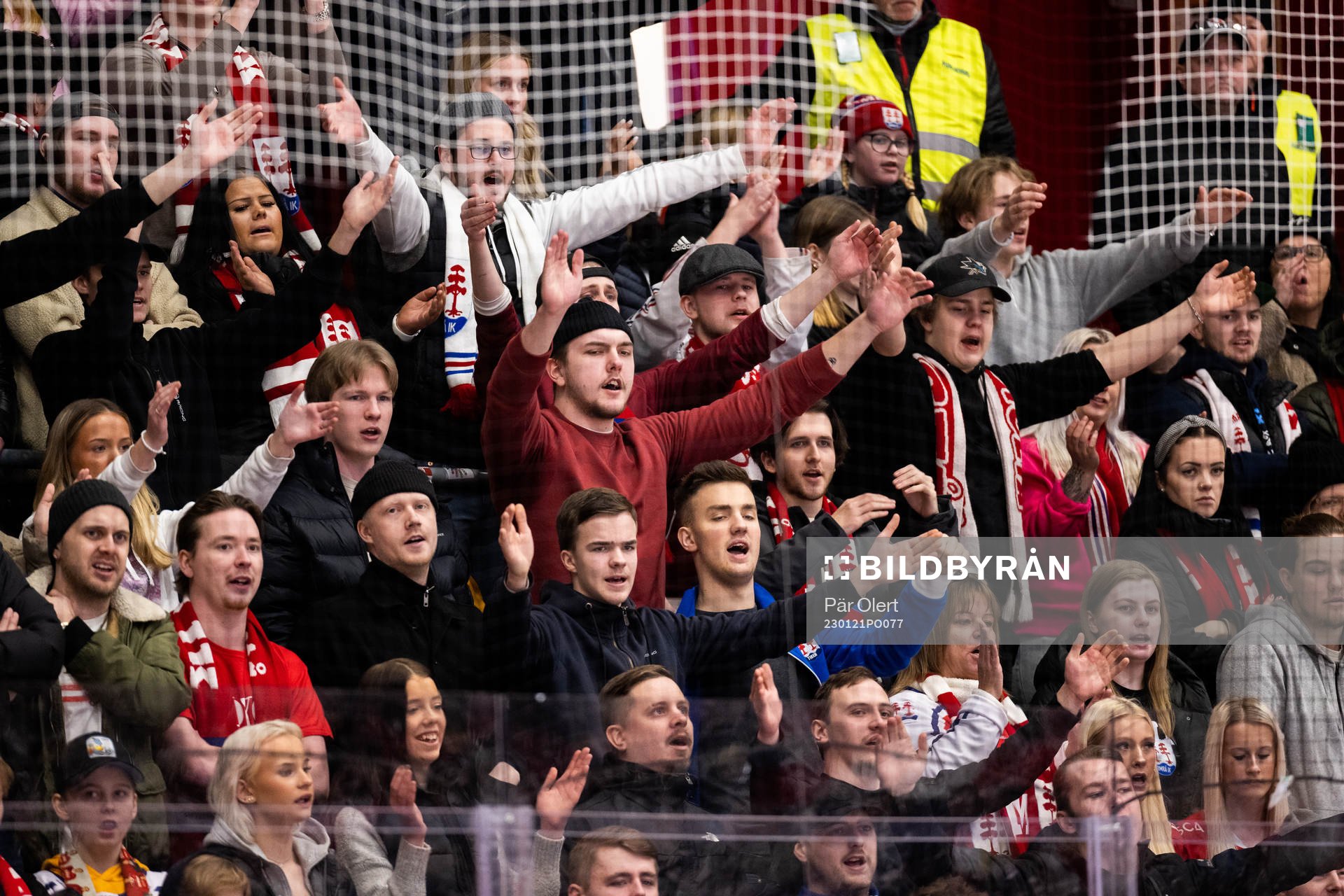 Timråsupportrarna jublar