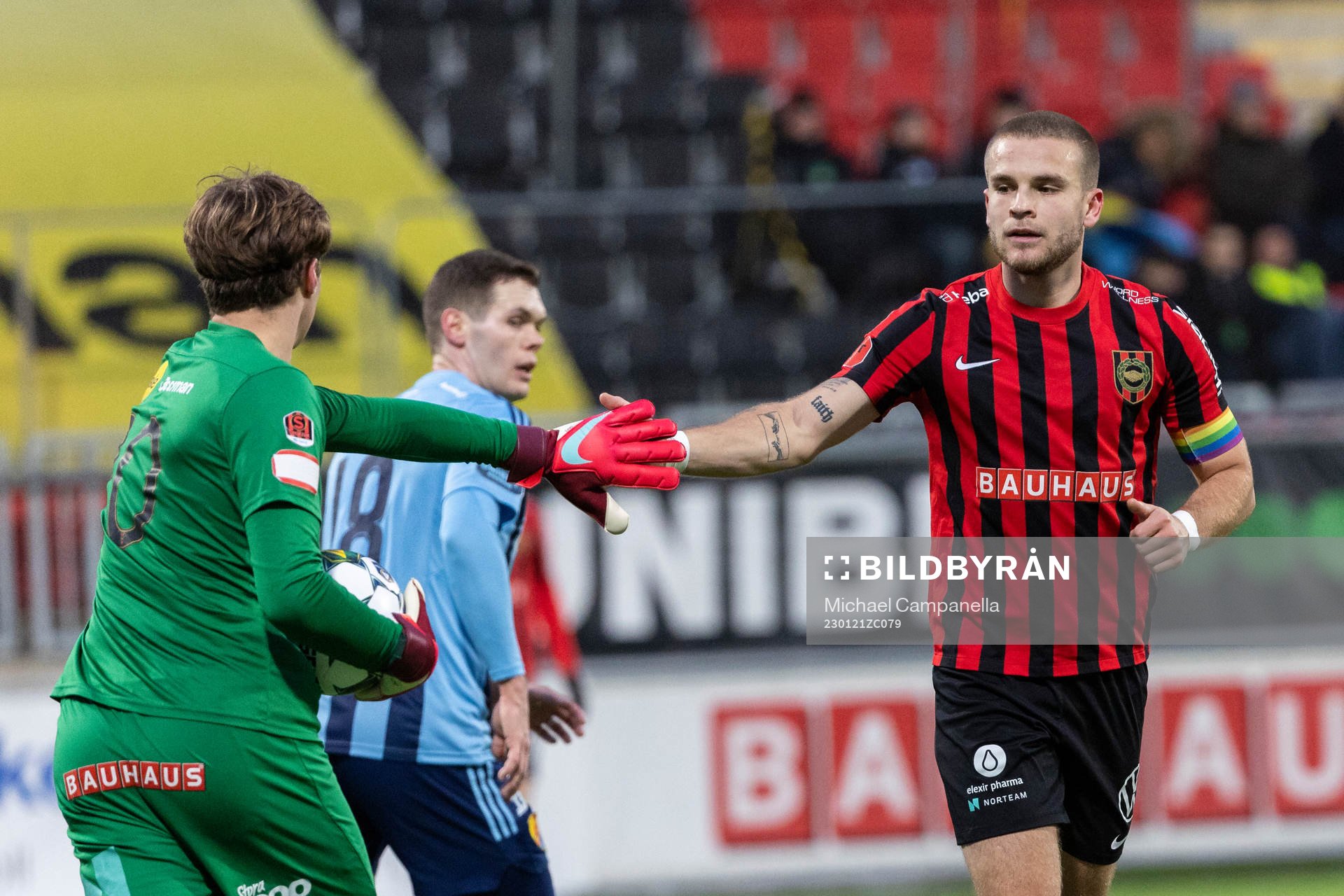Brommapojkarnas Filip Sidklev och Amadeus Sögaard jublar