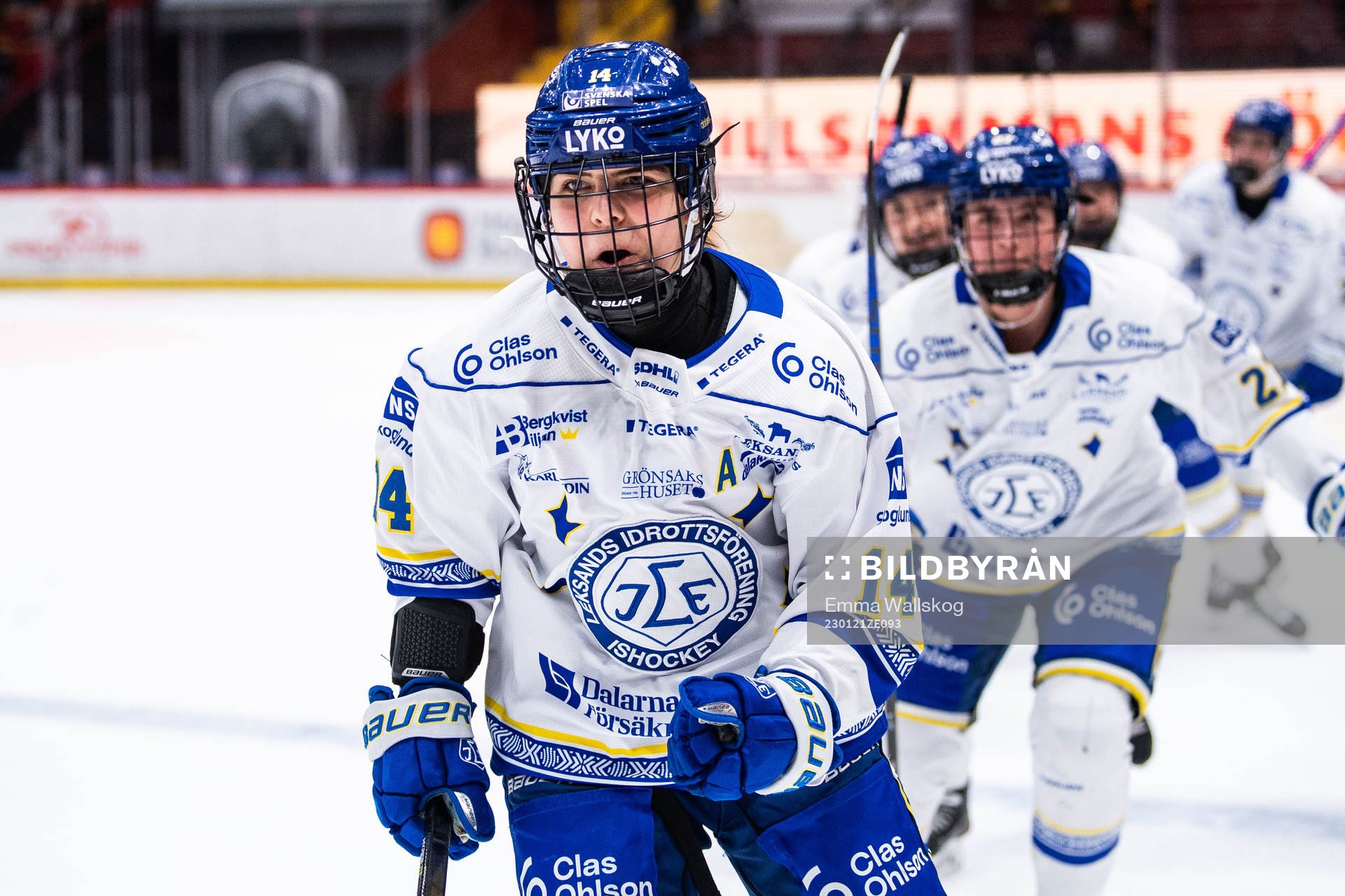 Leksands Noemi Ryhner jublar