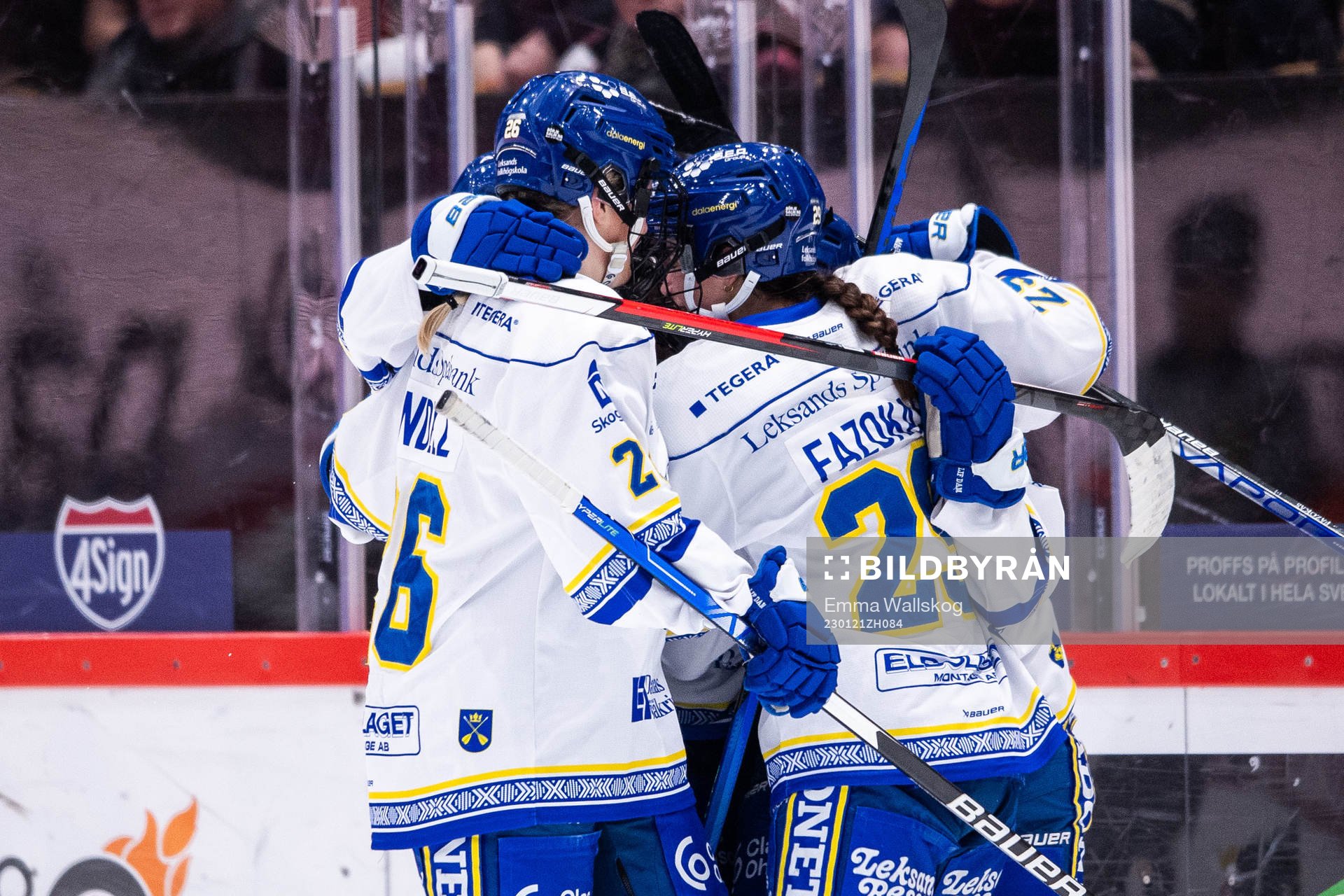 Leksands Hana Haasova jublar med lagkamrater