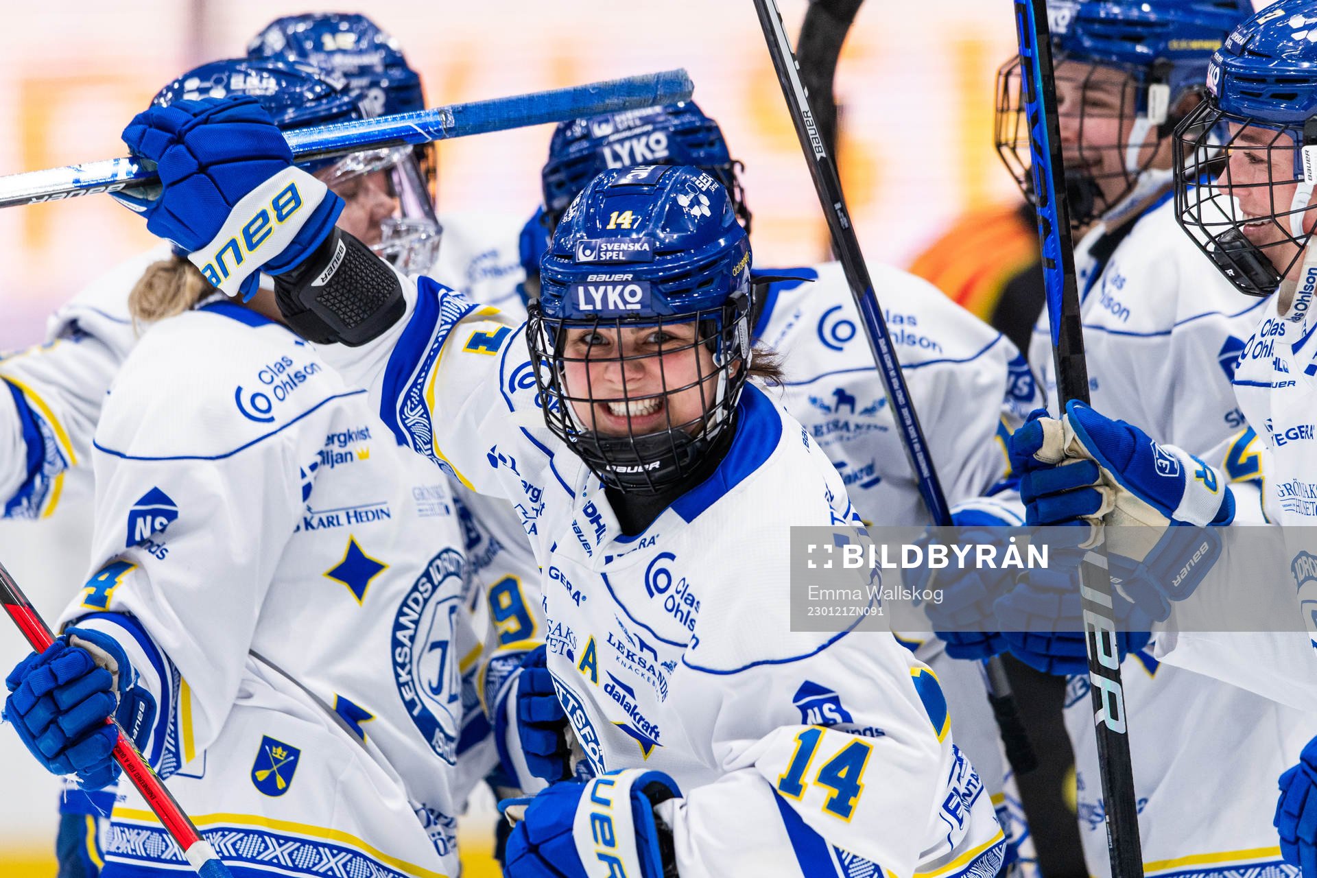 Leksands Noemi Ryhner jublar