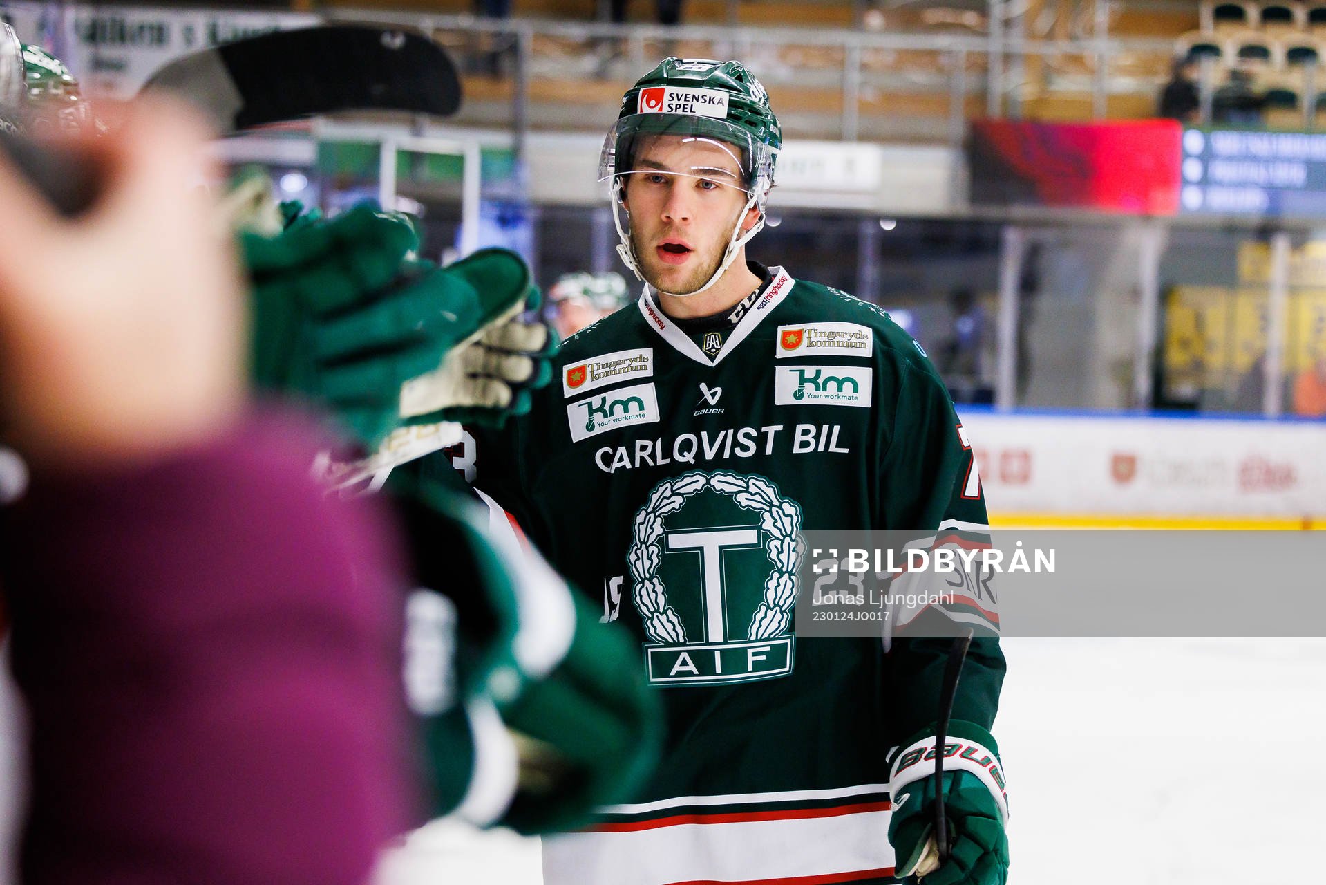 Tingsryds Anton Gradin jublar