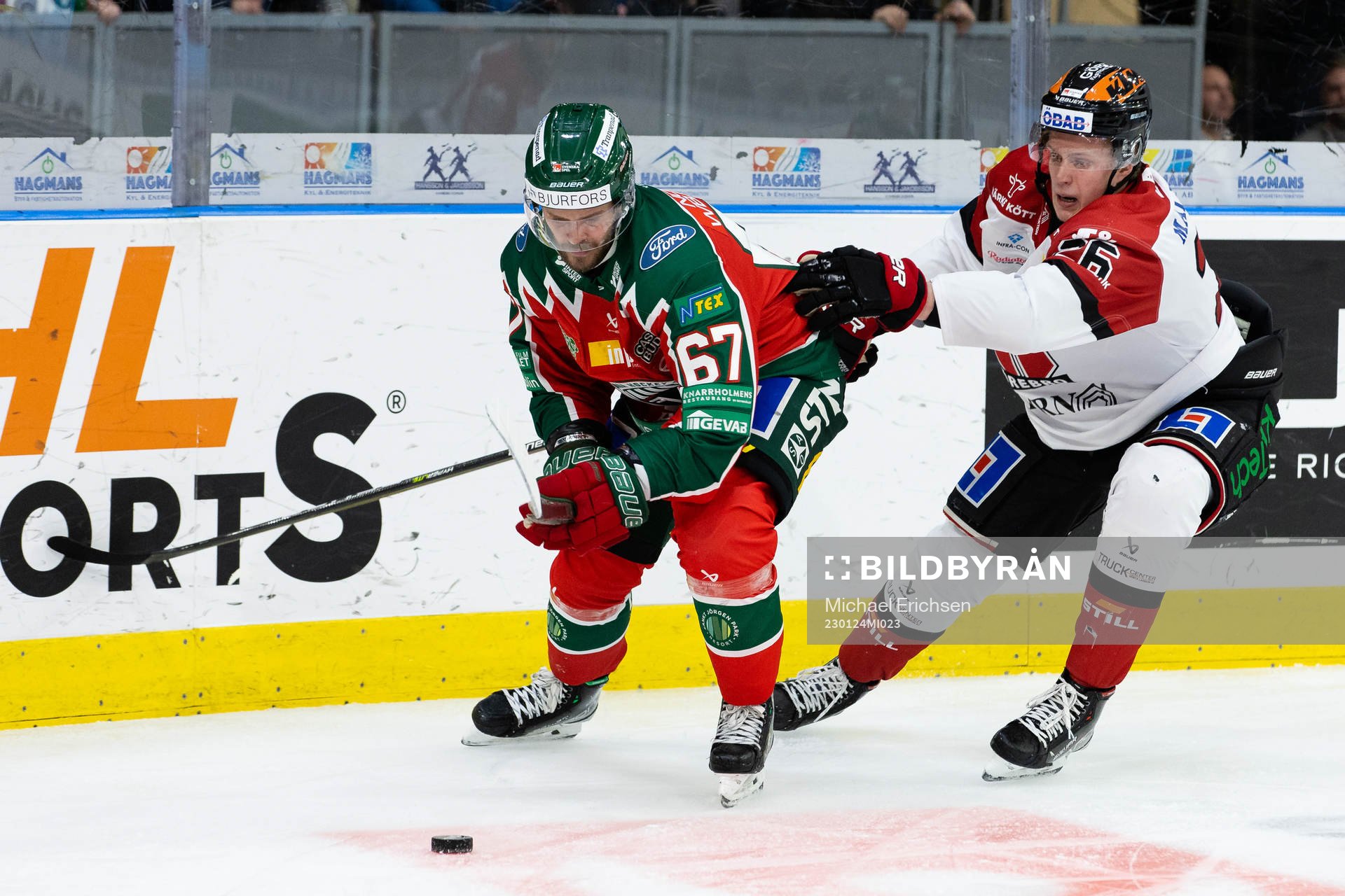 Frölundas Jacob Nilsson och Örebros Elias Pettersson