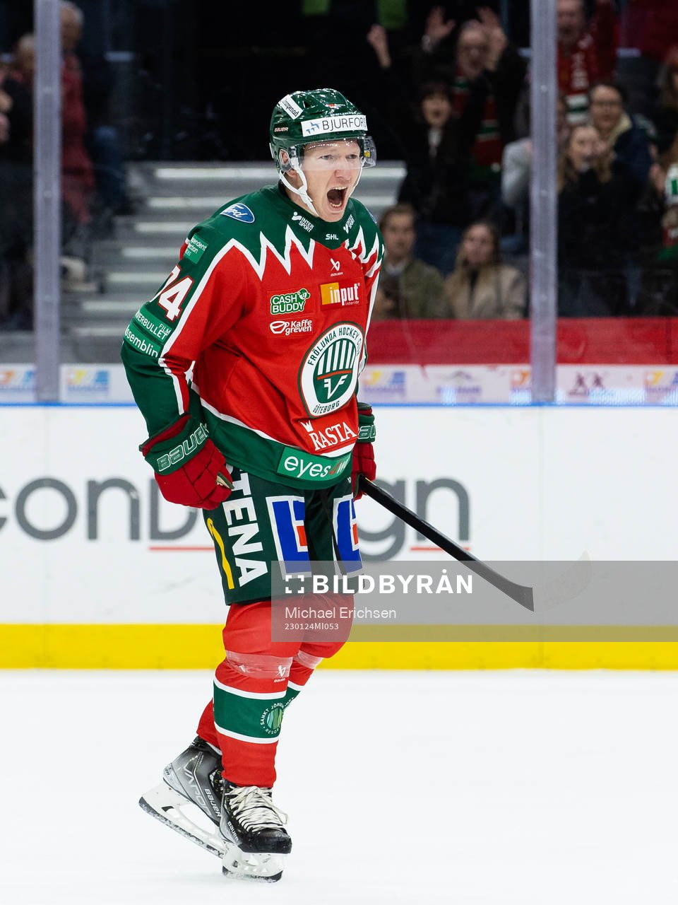 Frölundas Andreas Borgman jublar