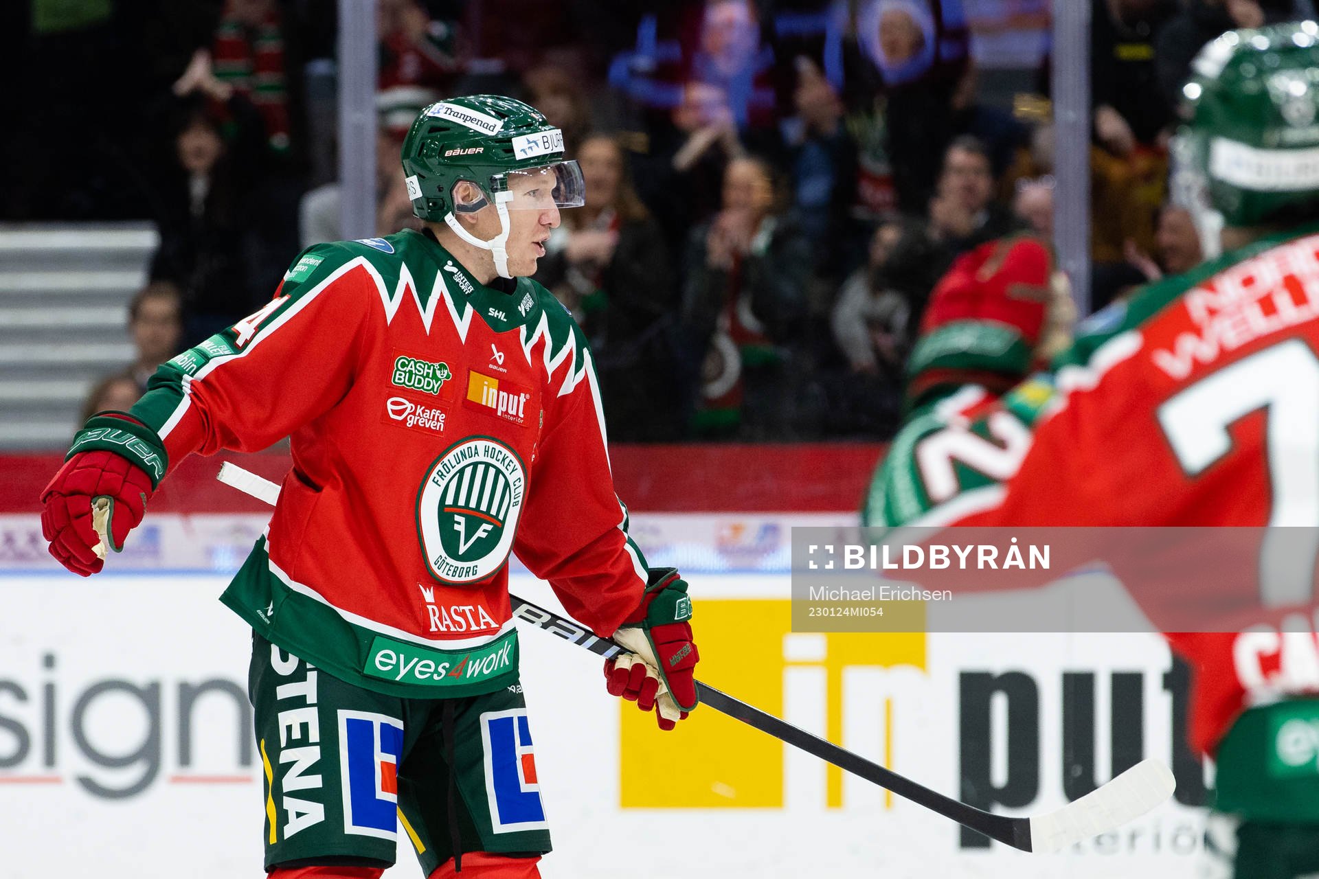 Frölundas Andreas Borgman jublar