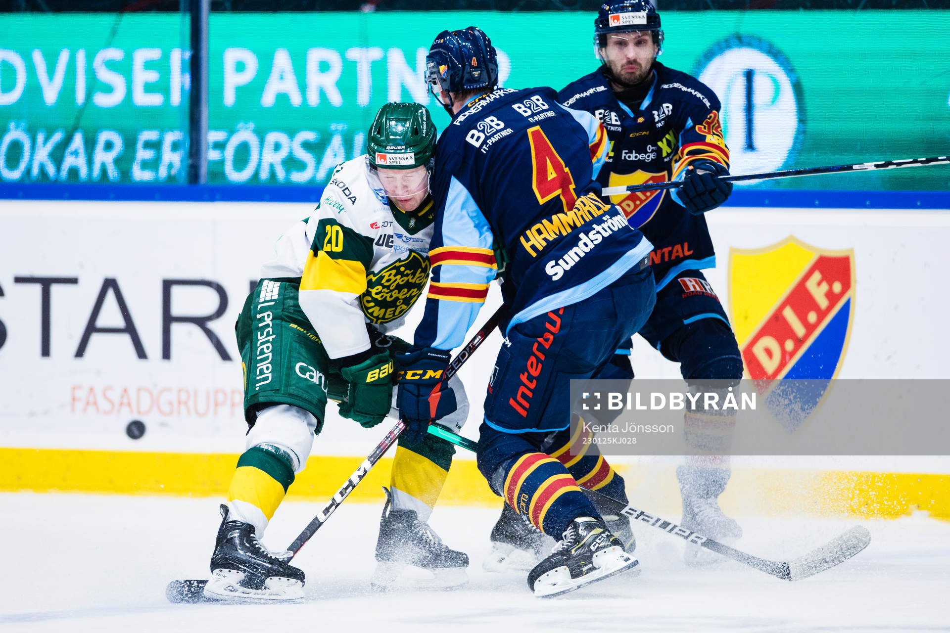 Björklövens Carl Holmner-Härgestam och Djurgårdens
