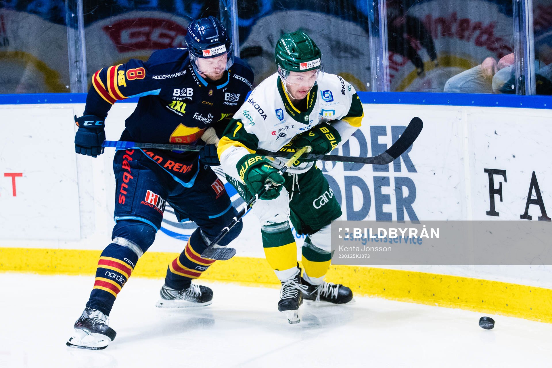 Djurgårdens Linus Arnesson och Björklövens Nicholas