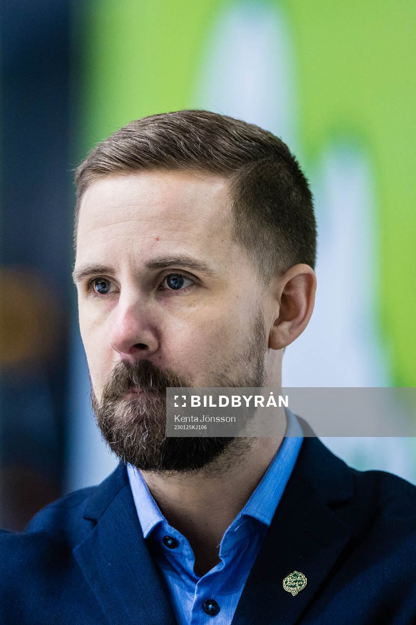 Björklövens tränare Viktor Stråhle
