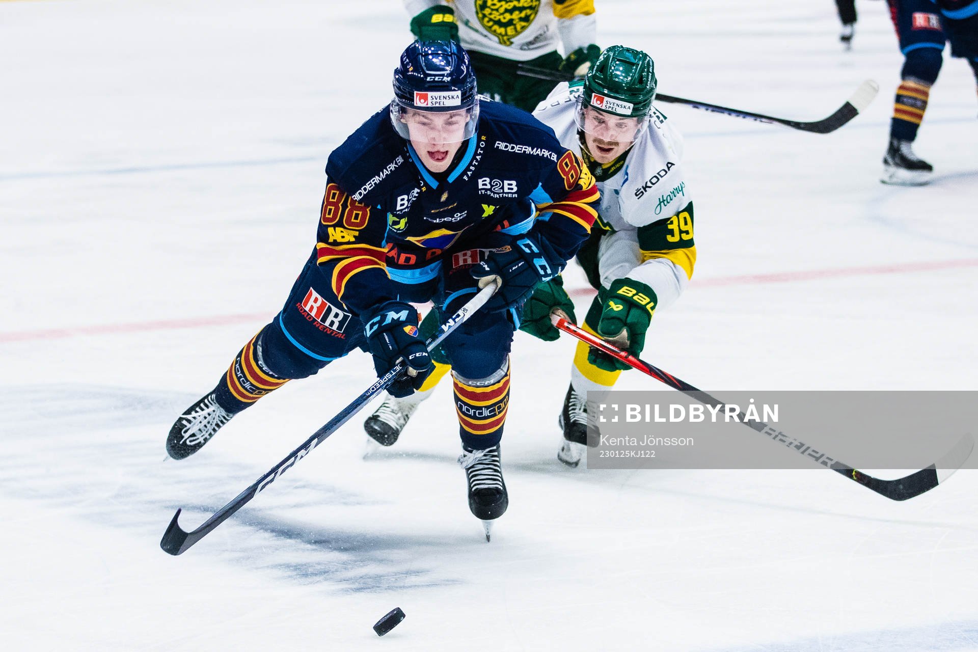 Djurgårdens Jonathan Lekkerimäki och Björklövens Joel