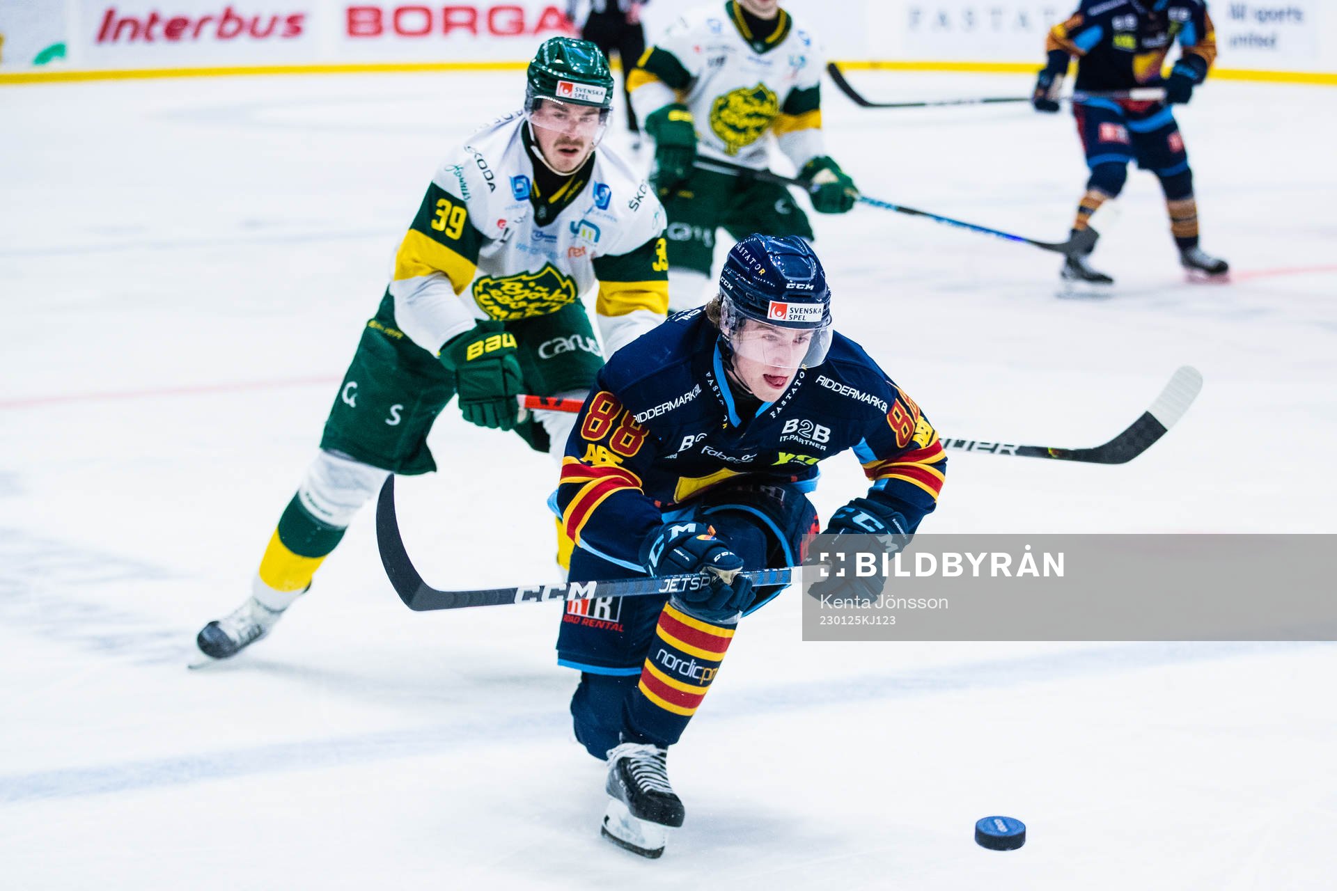 Djurgårdens Jonathan Lekkerimäki och Björklövens Joel