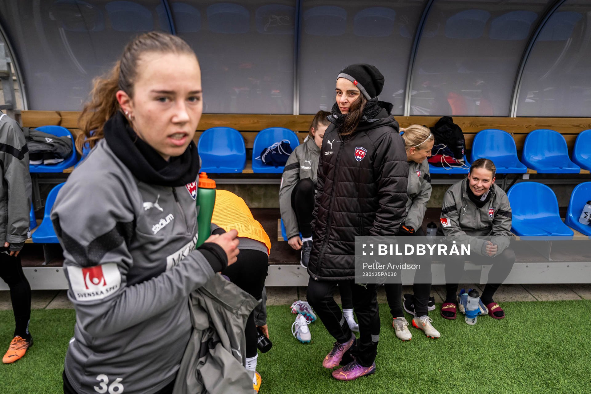 Athinna Persson Lundgren och tränare Renee Slegers
