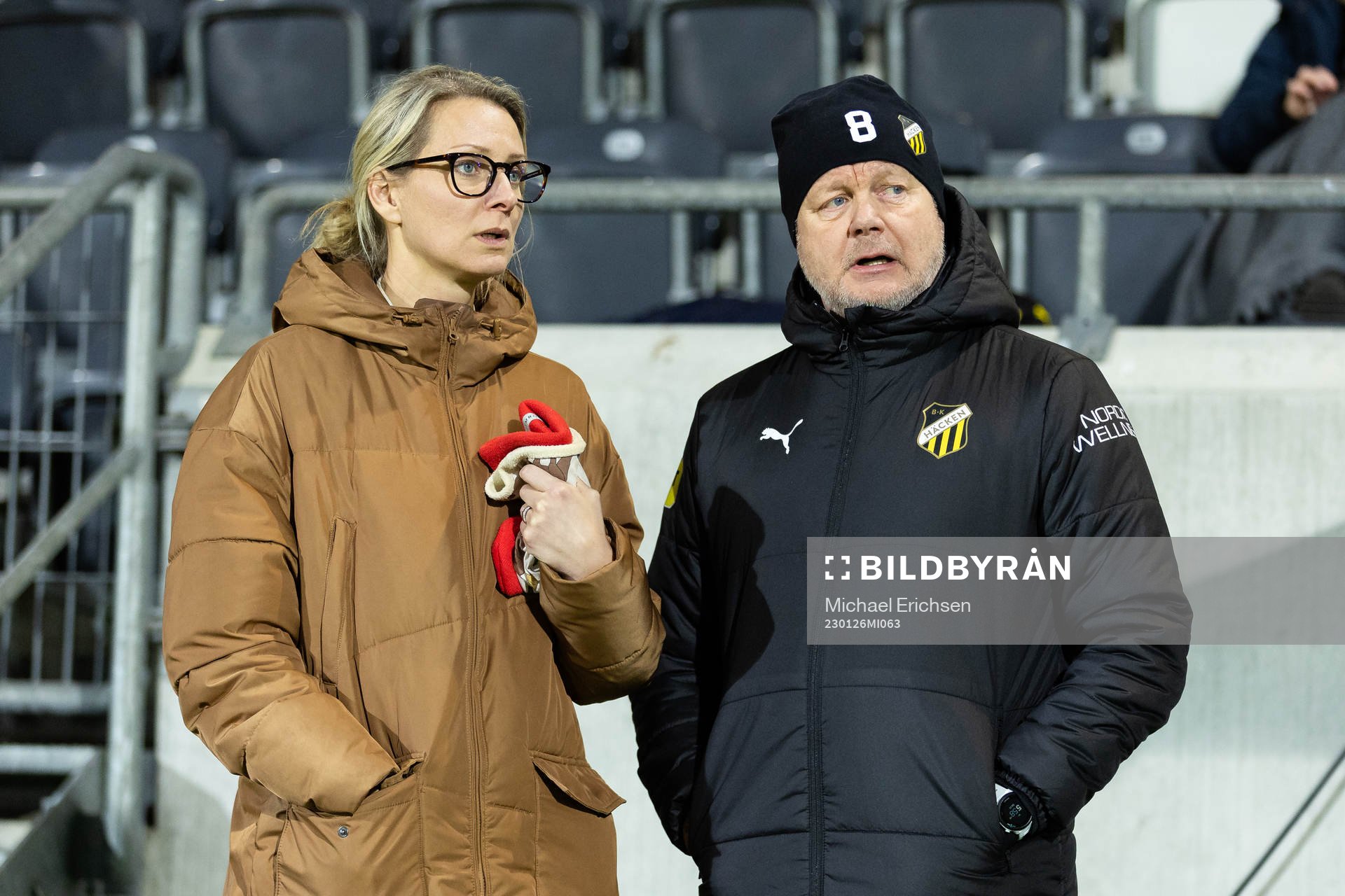 Häckens vice klubbchef och kommunikationschef Malin