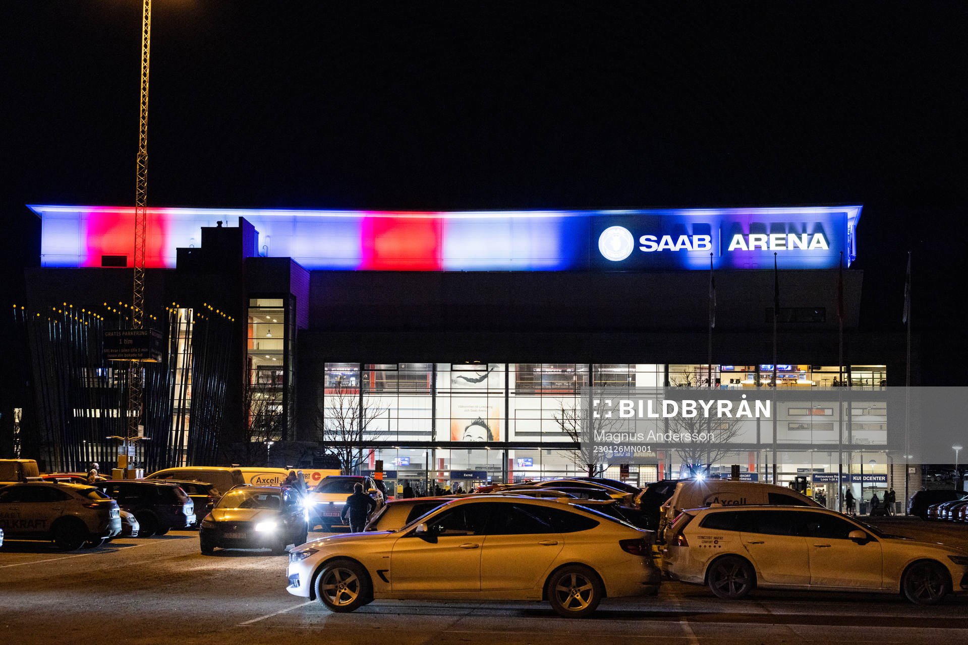 Exteriör av Saab Arena