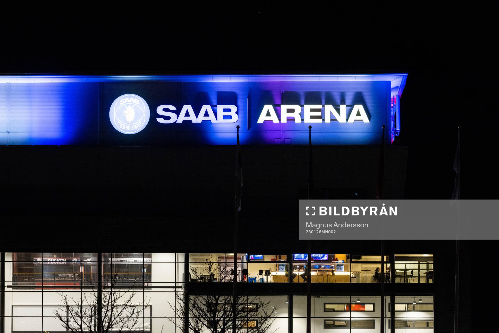 Exteriör av Saab Arena