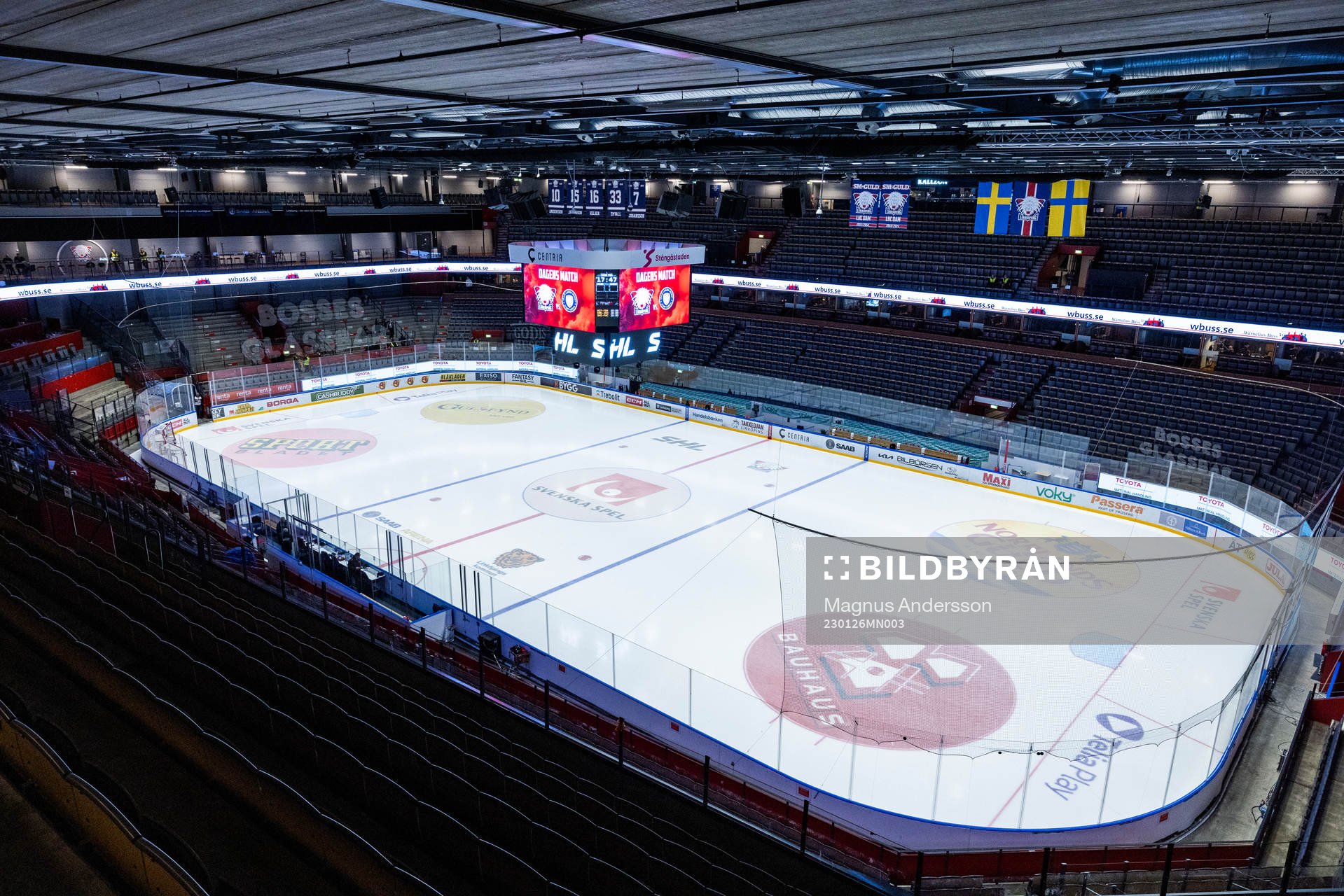 Interiör av Saab Arena