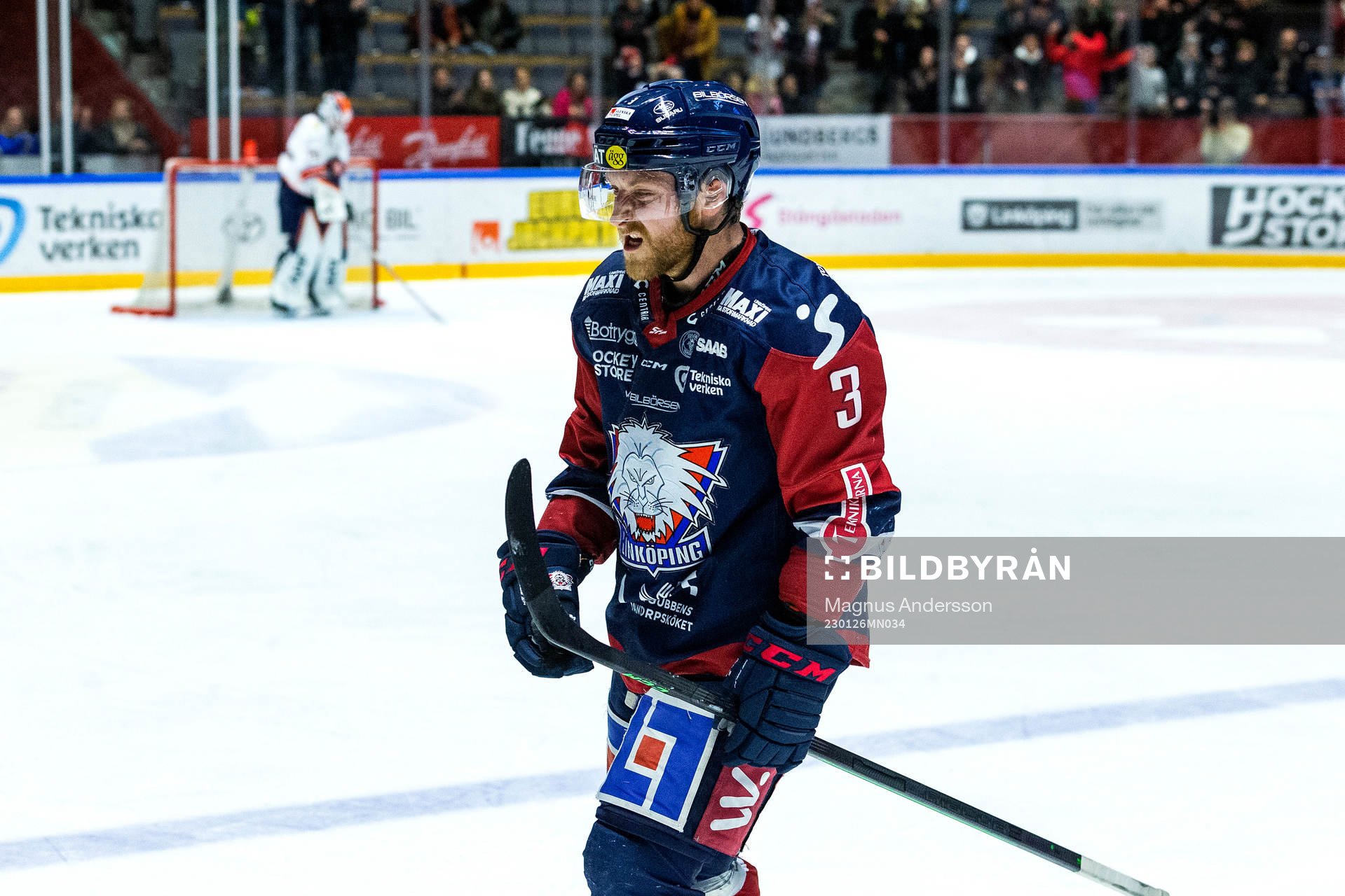 Linköpings Linus Hultström jublar