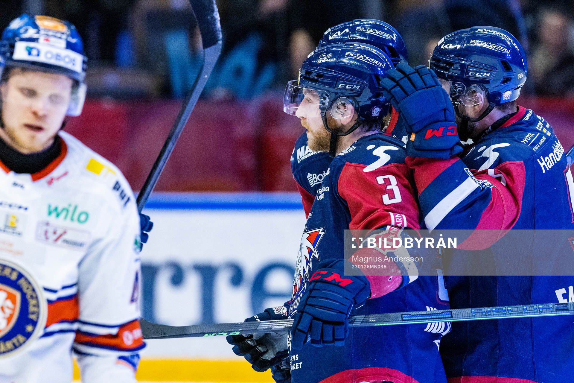 Linköpings Linus Hultström jublar