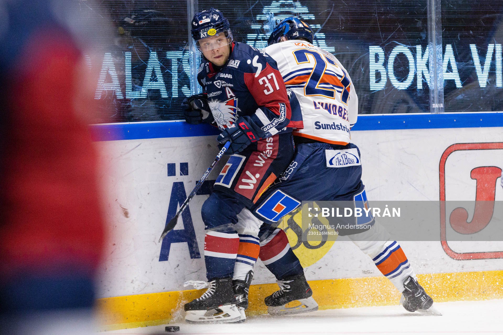 Linköpings Jesper Pettersson och Växjös Martin Lundberg