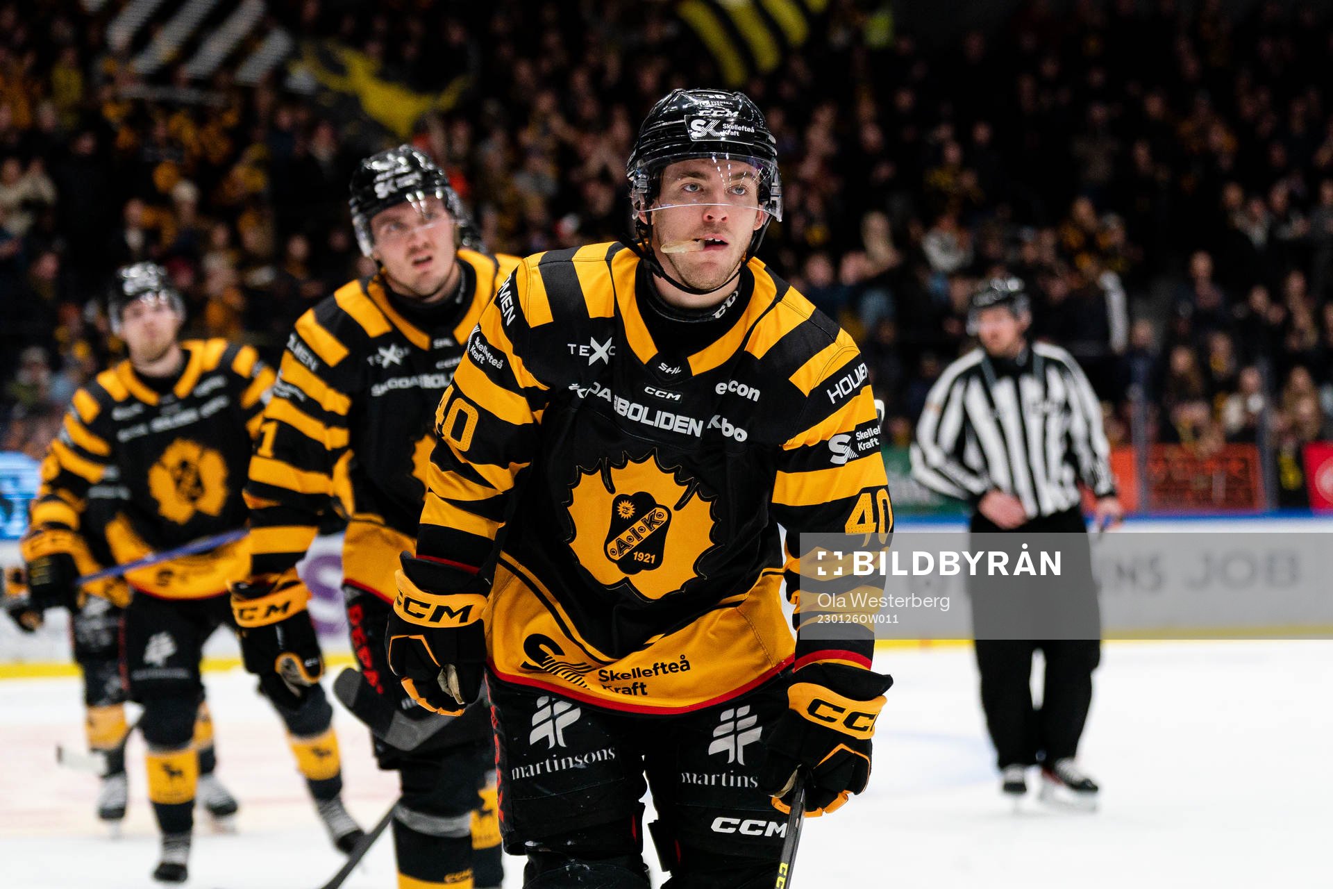 Skellefteås Andreas Wingerli jublar