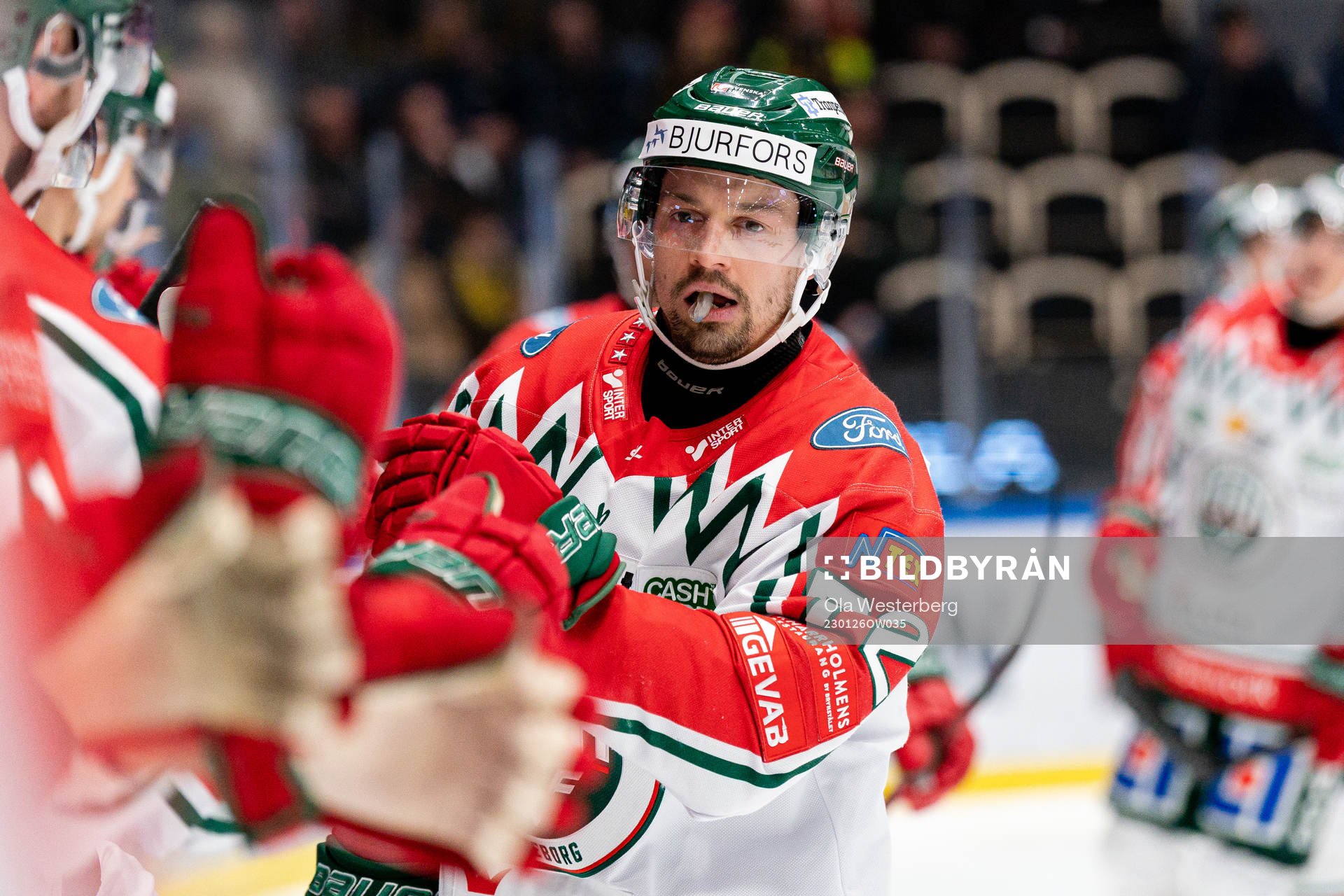 Frölundas Patrik Carlsson jublar
