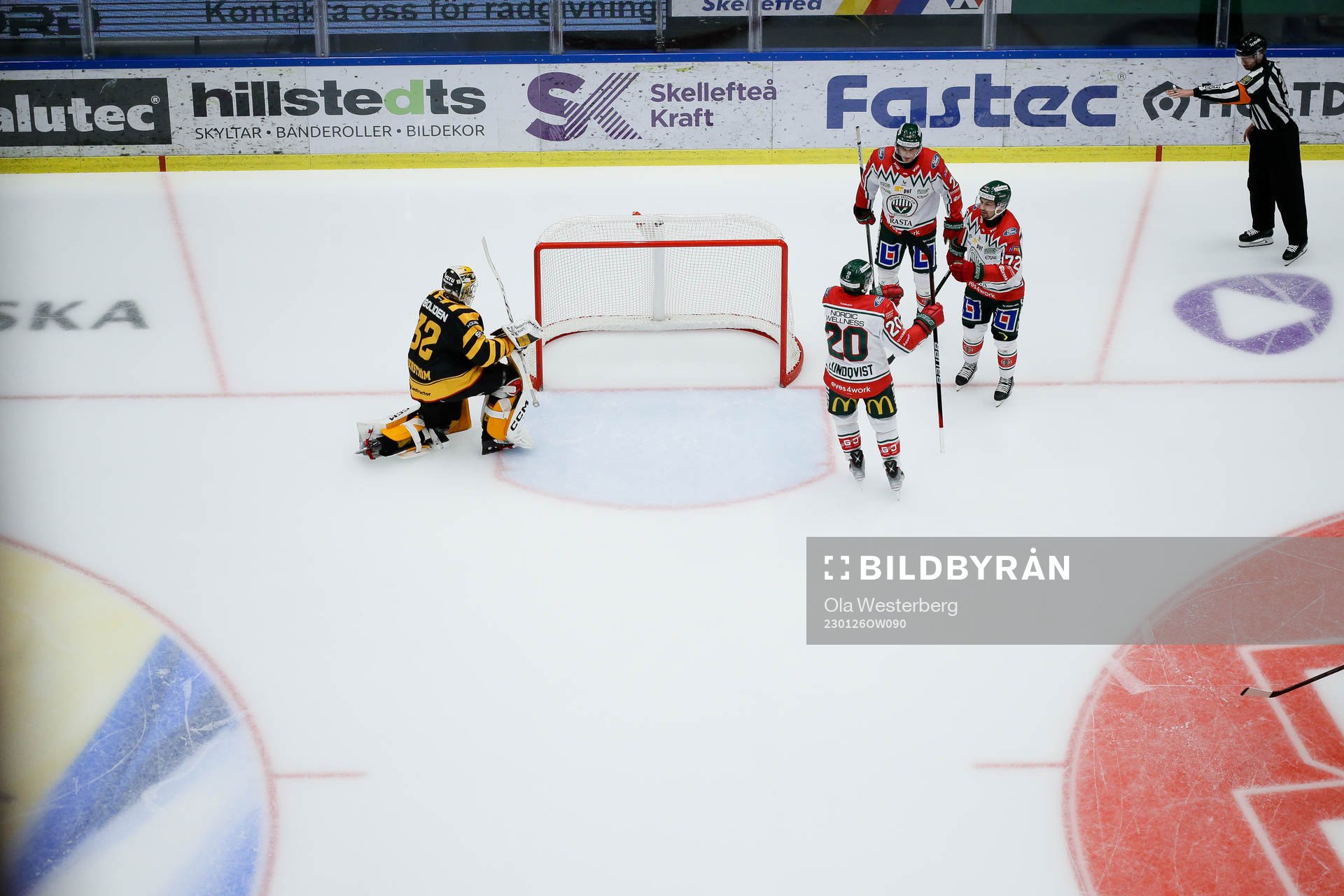 Frölundas Joel Lundqvist , Loui Eriksson och Patrik