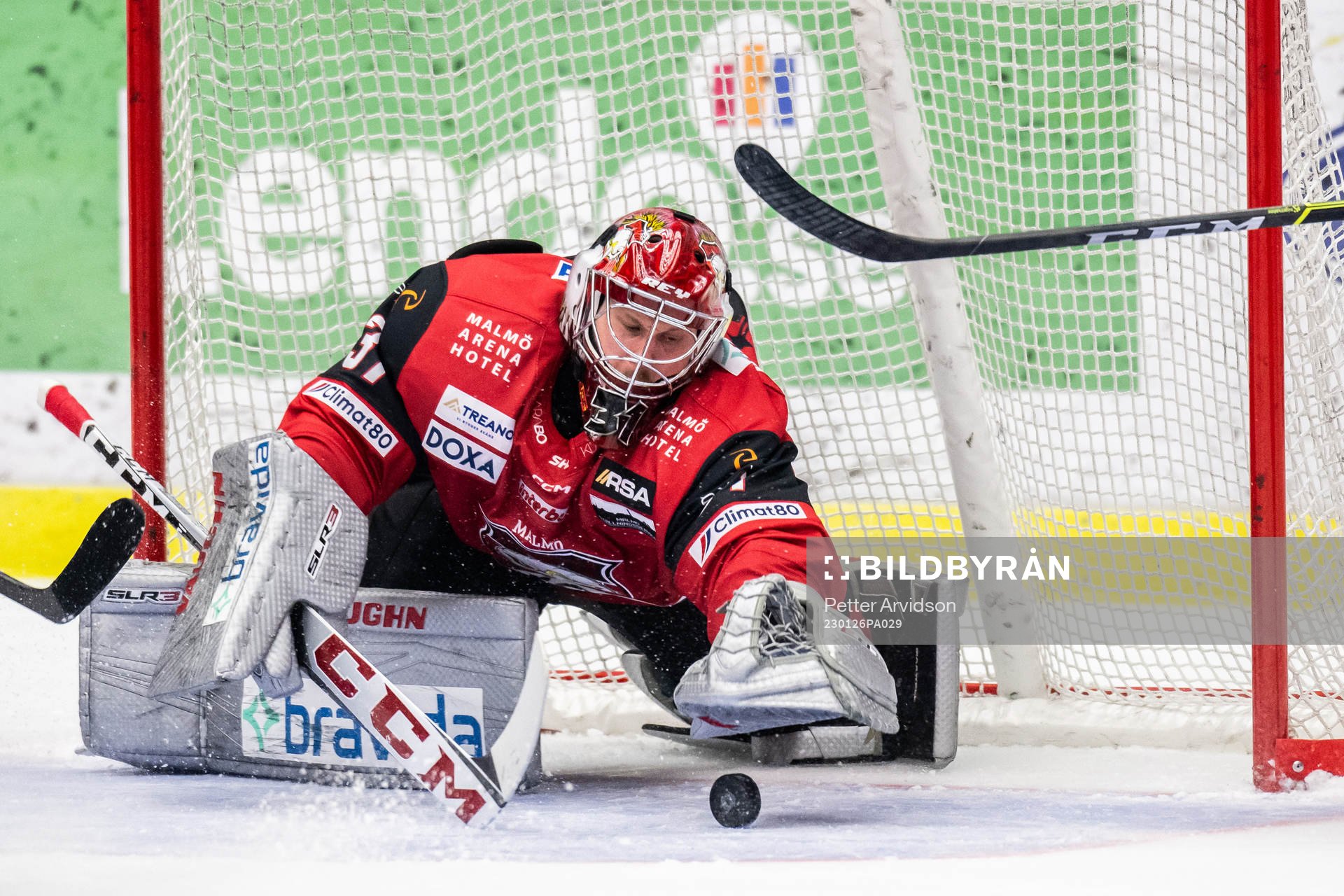 Malmö Redhawks målvakt Brandon Maxwell