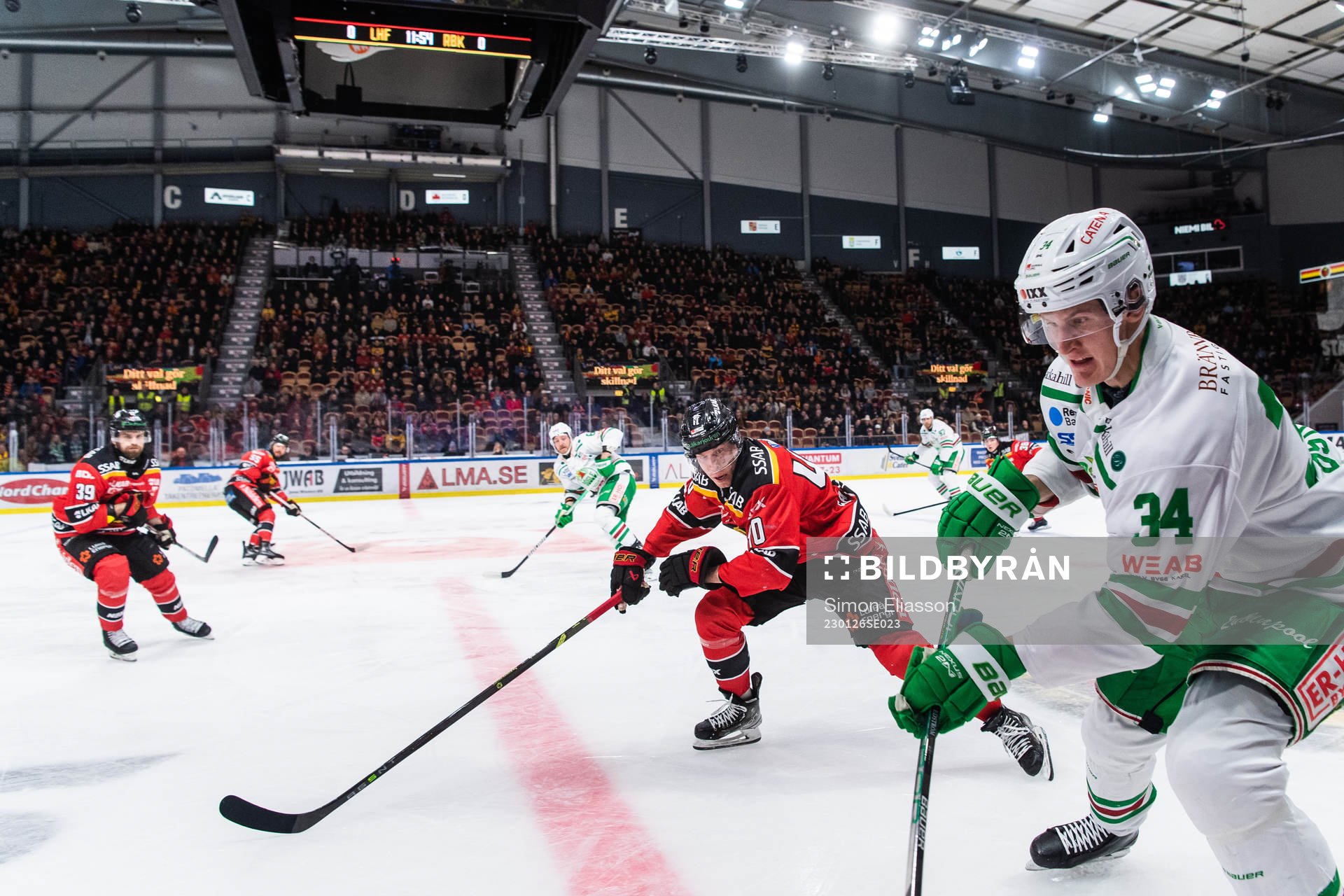Luleås Tomi Sallinen och Rögles Adam Edström
