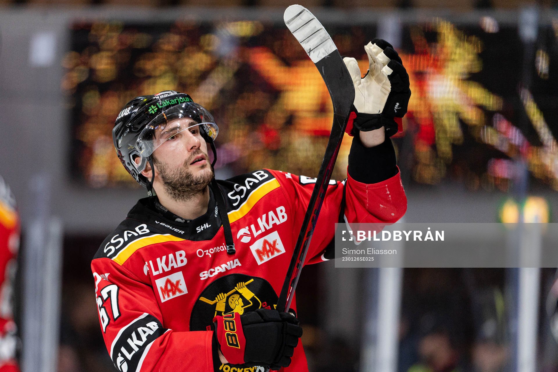 Luleås Konstantin Komarek jublar