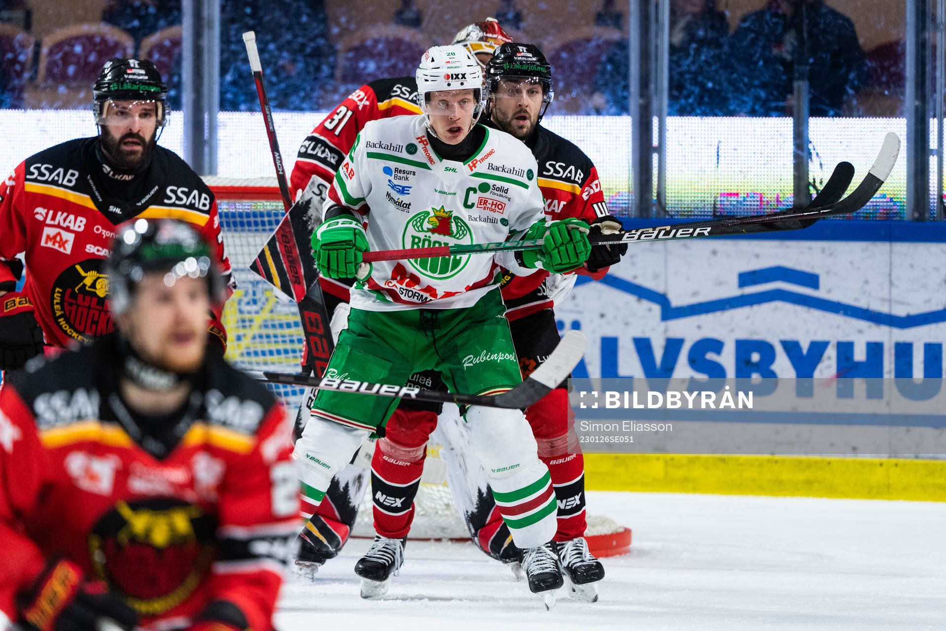 Rögles Anton Bengtsson och Luleås Jonathan Andersson
