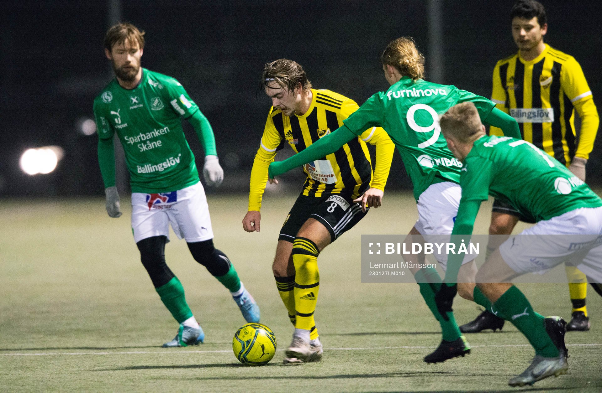 IFK Hässleholms Axel Winberg i träningsmatchen mellan IFK