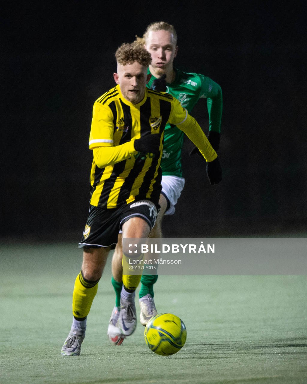 IFK Hässleholms Hampus Nilsson i träningsmatchen mellan