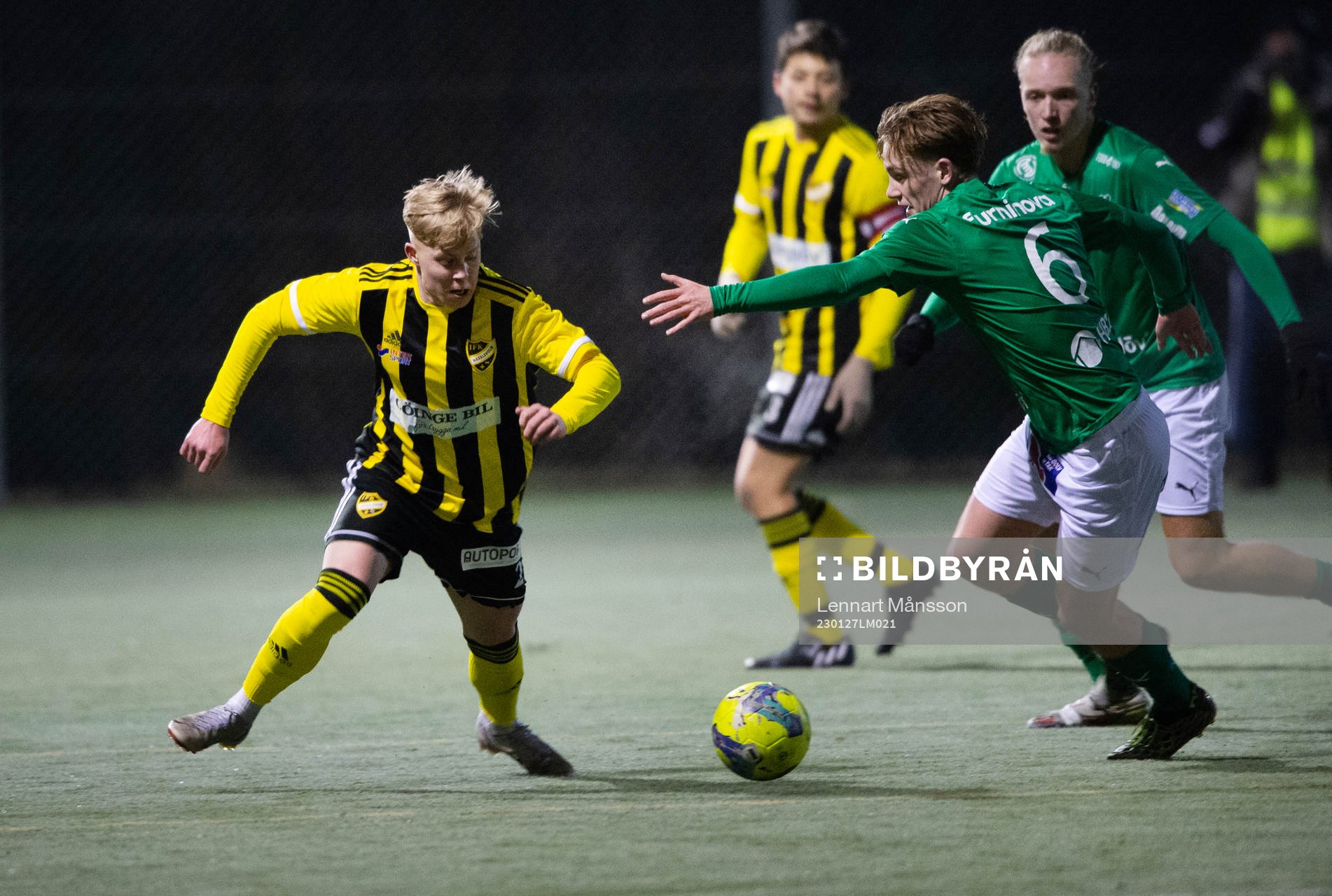 IFK Hässleholms Wictor Willseus i träningsmatchen mellan