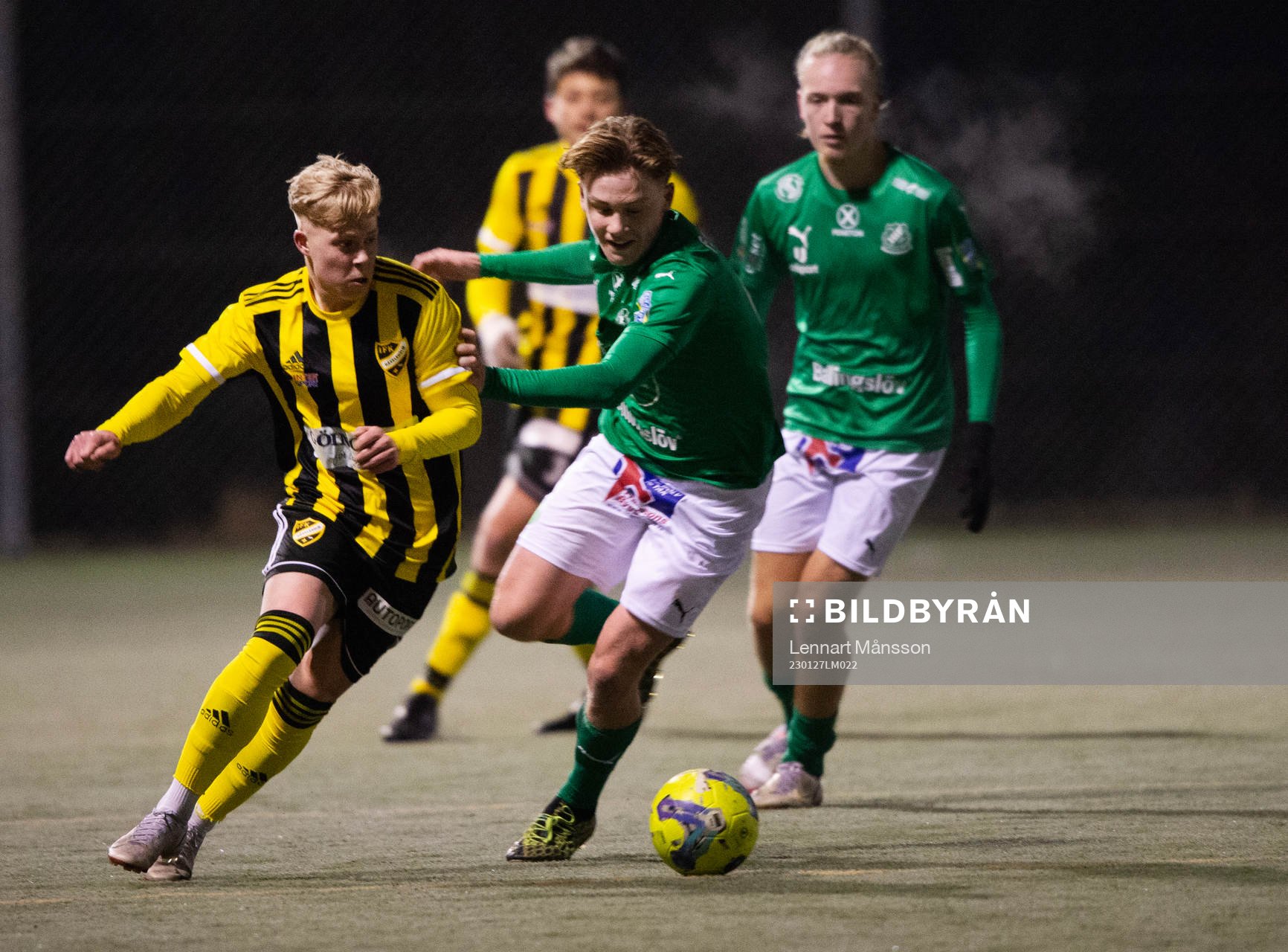 IFK Hässleholms Wictor Willseus i träningsmatchen mellan