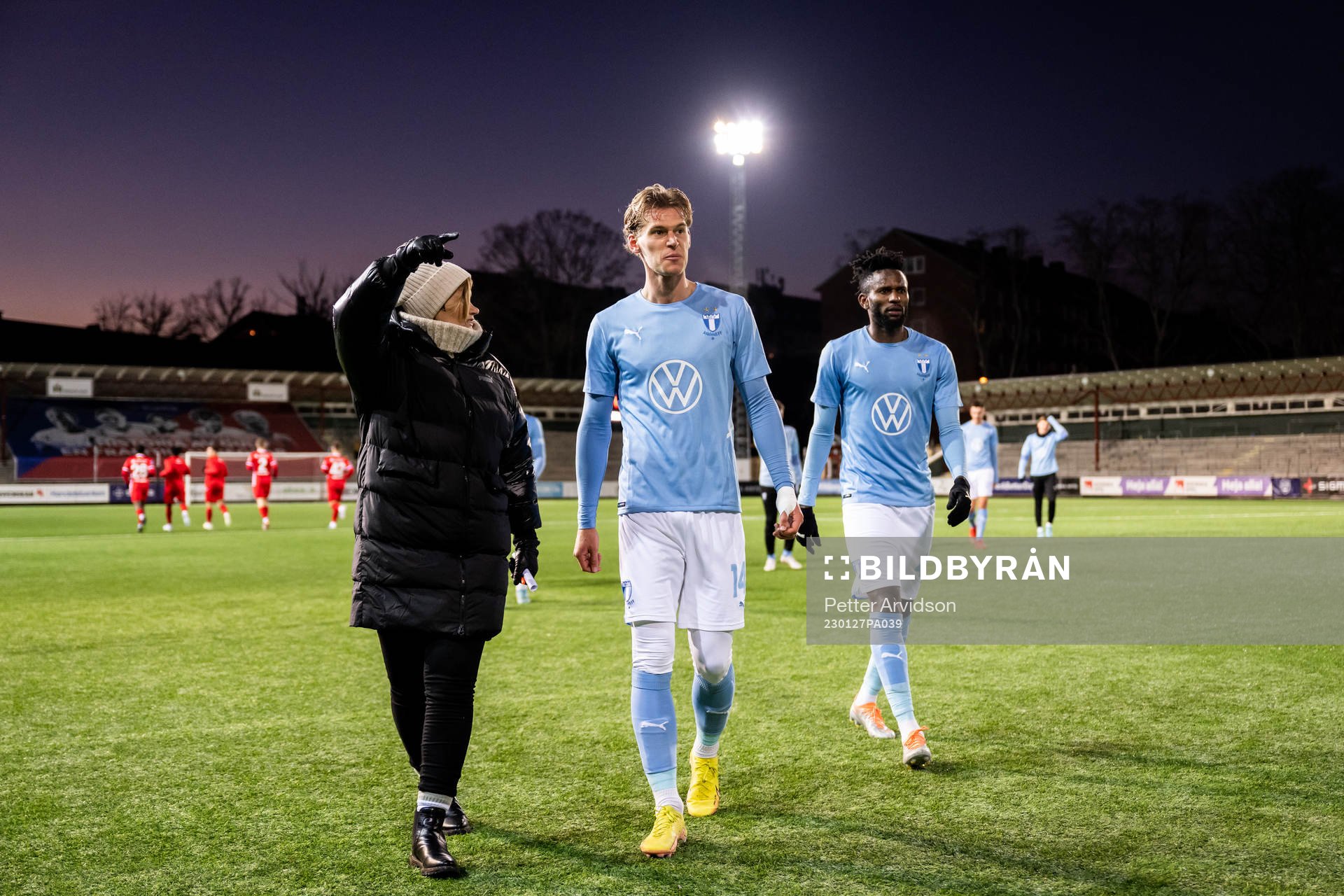 Malmö FFs Felix Beijmo och Emmanuel Lomotey