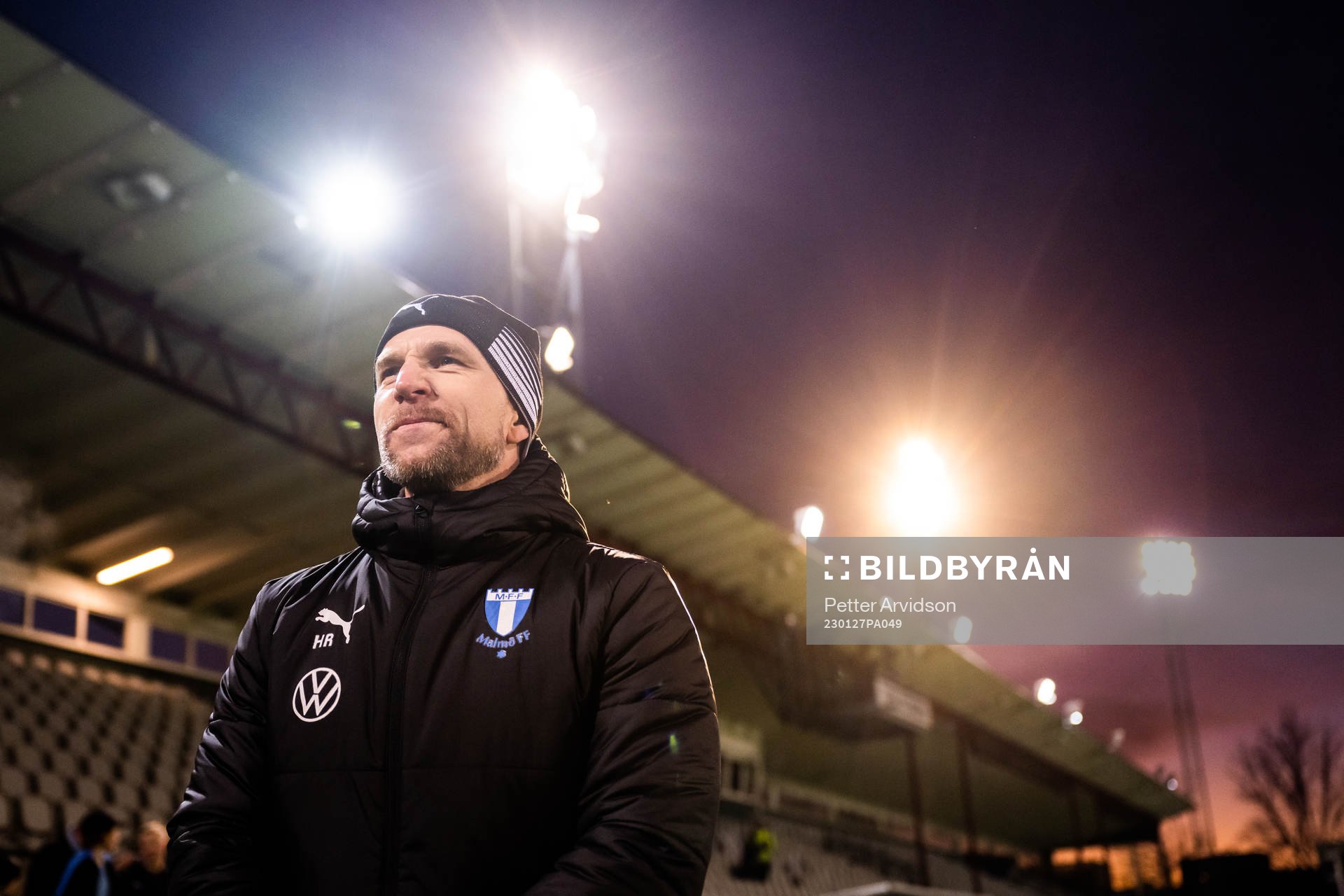 Malmö FFs tränare Henrik Rydström deppar