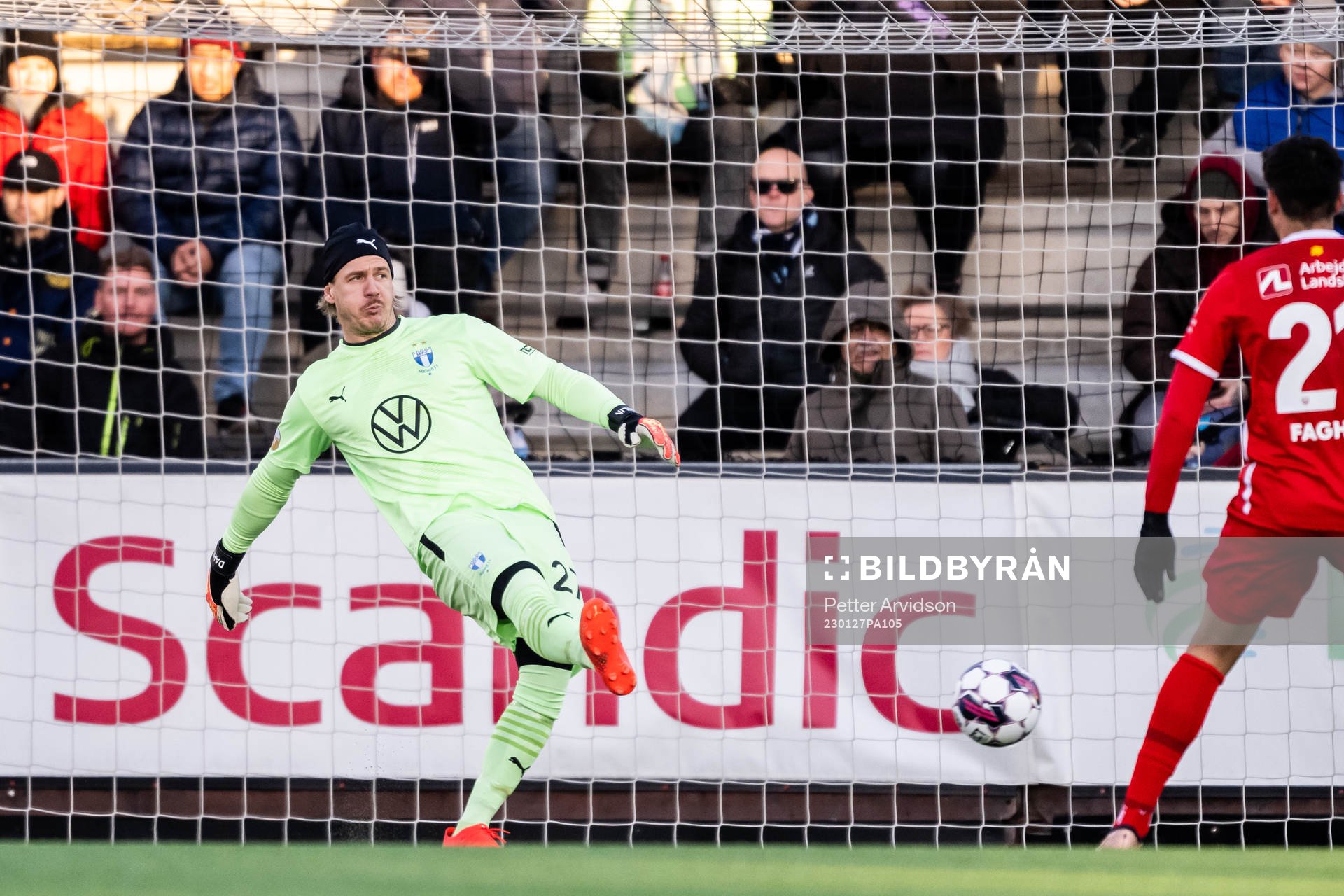 Malmö FFs målvakt Johan Dahlin