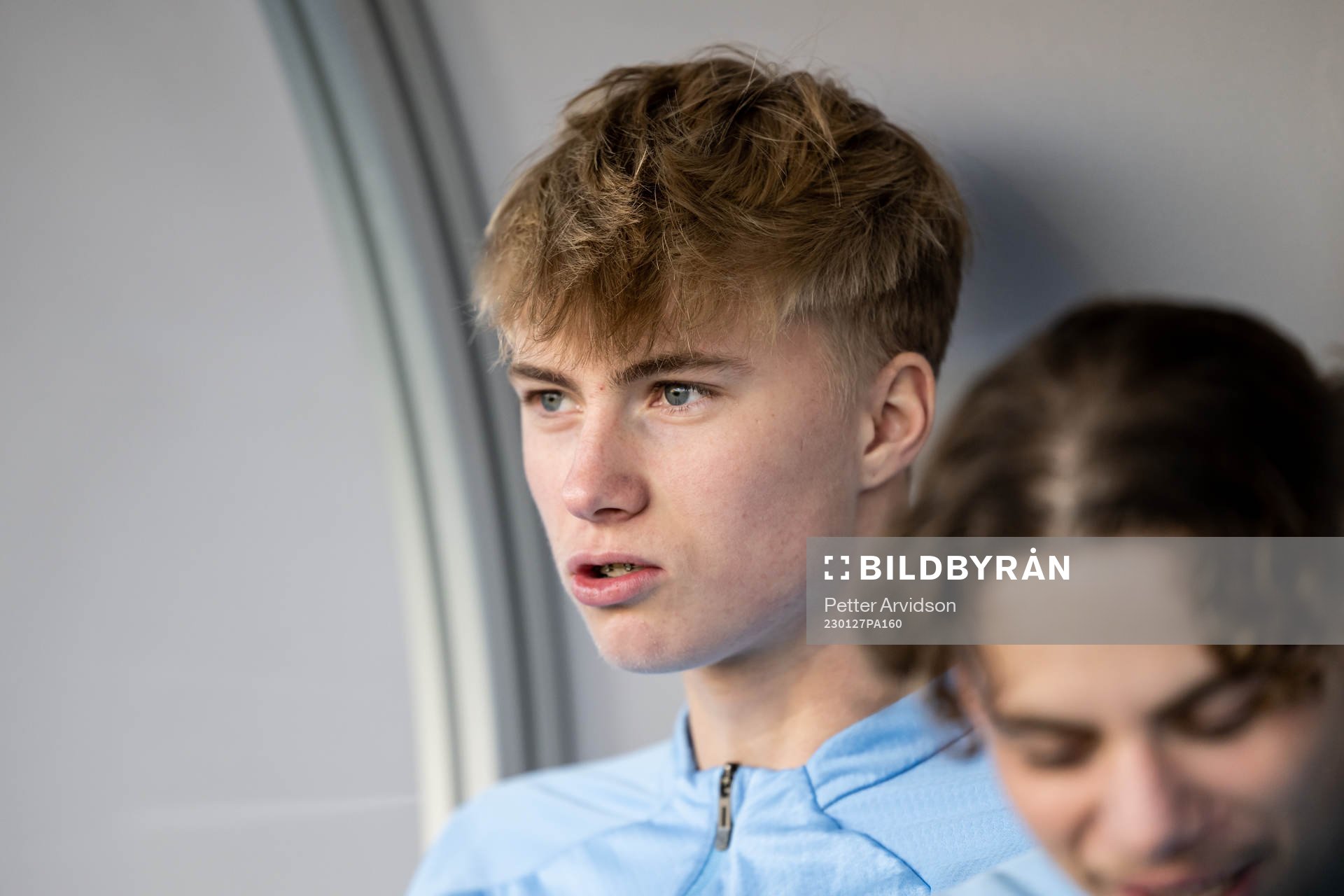 Malmö FFs Daniel Gudjohnsen inför träningsmatchen i fotboll mellan Malmö FF och Nordsjälland den 27 januari 2023 i Malmö. 