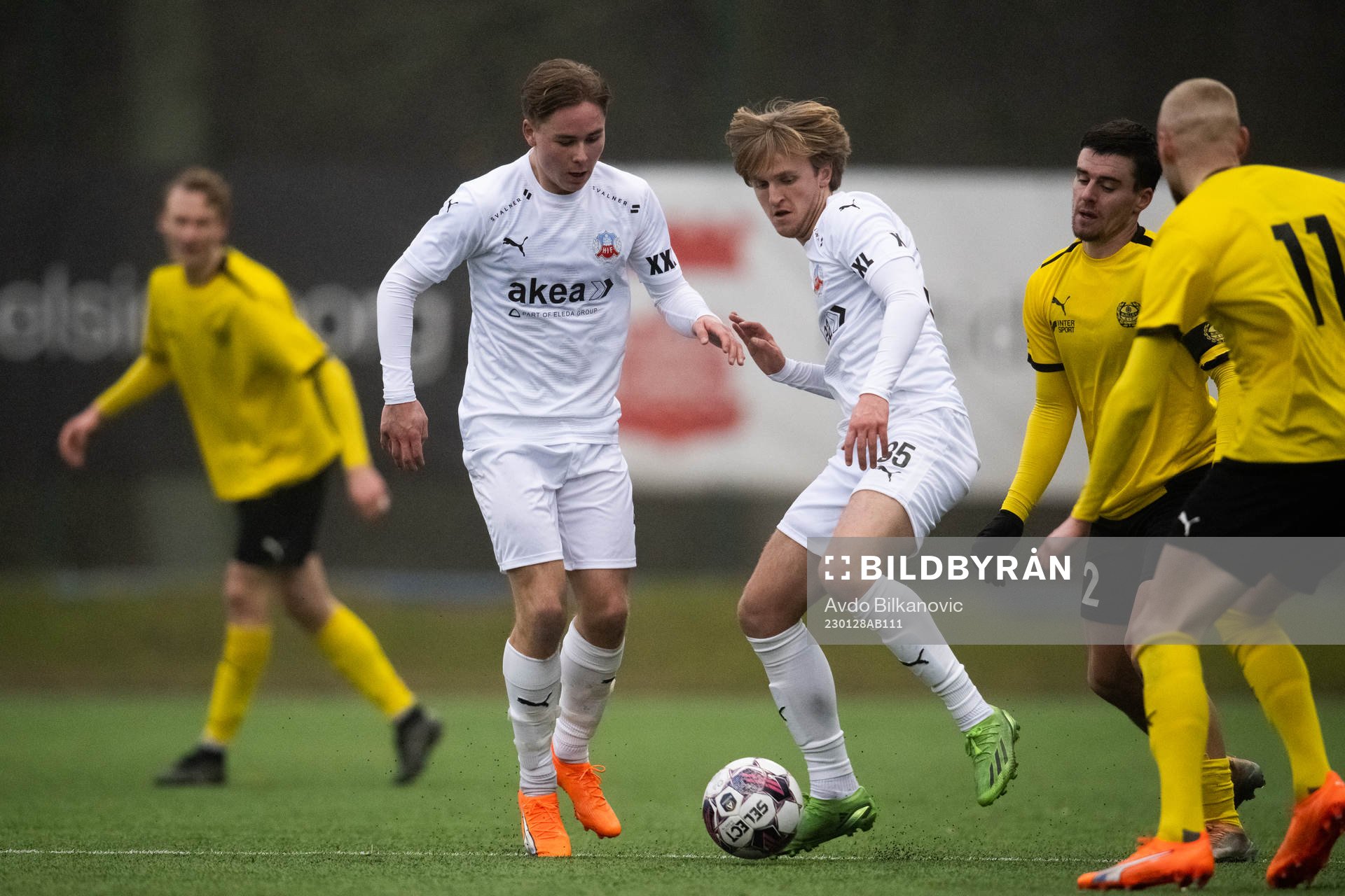 Helsingborgs Thomas Roberts och Simon Bengtsson