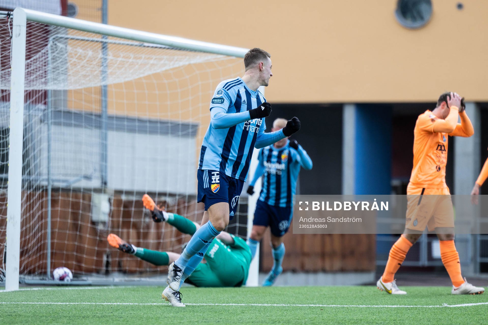 Djurgårdens Jesper Löfgren jublar