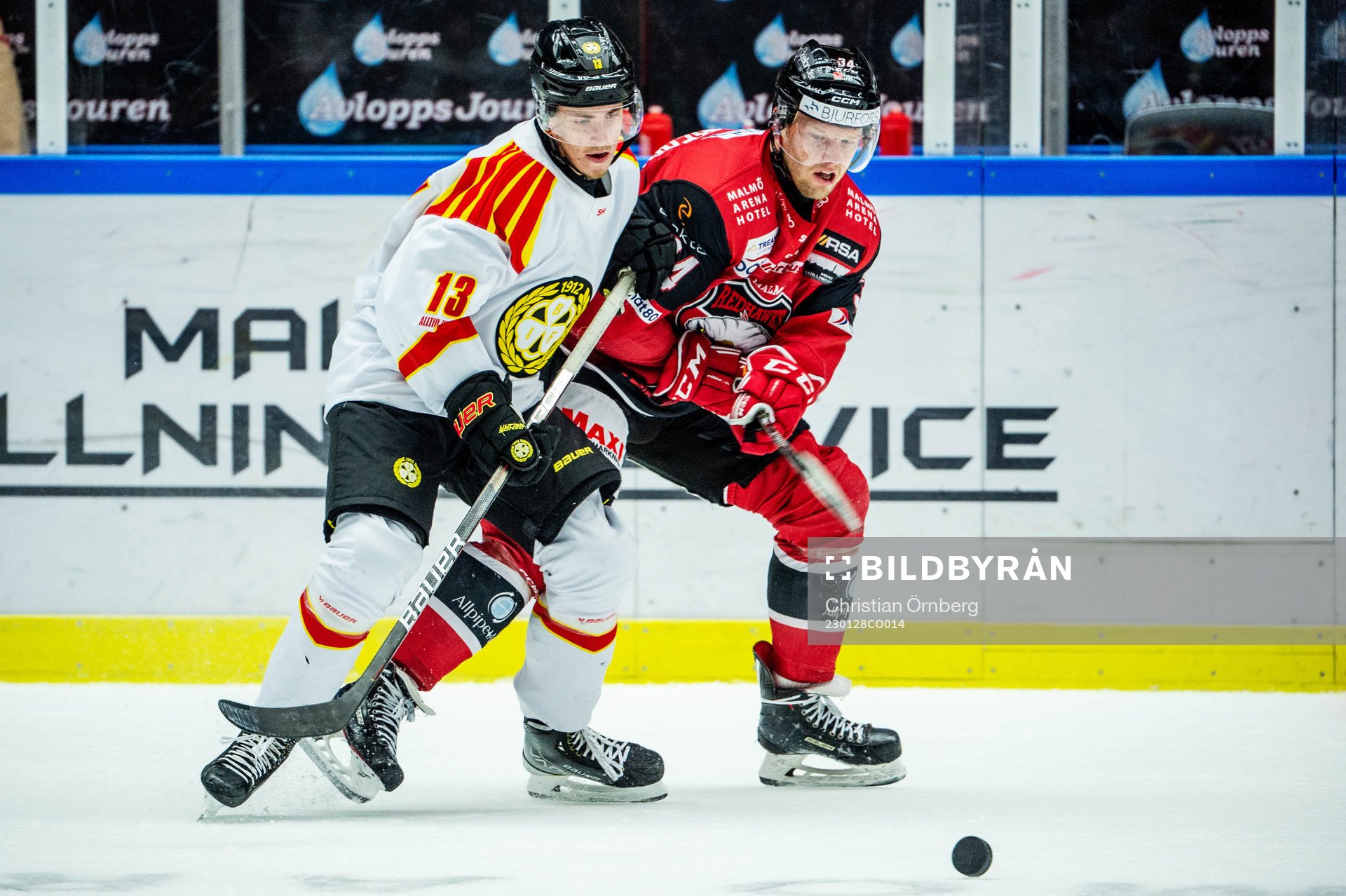 Brynäs Samuel Johannesson mot Malmö Redhawks Carl