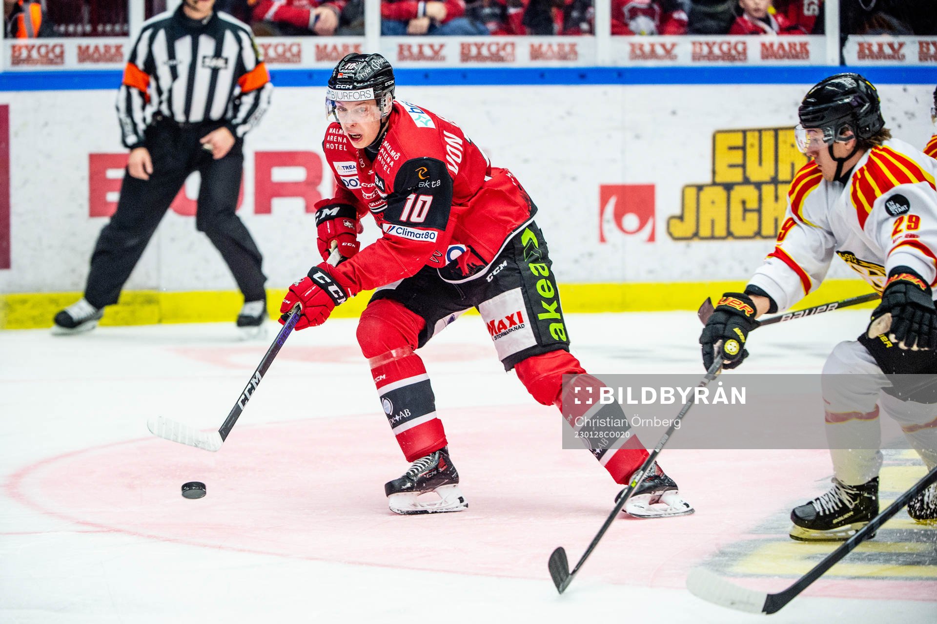 Malmö Redhawks William Von Barnekow mot Brynäs Oscar